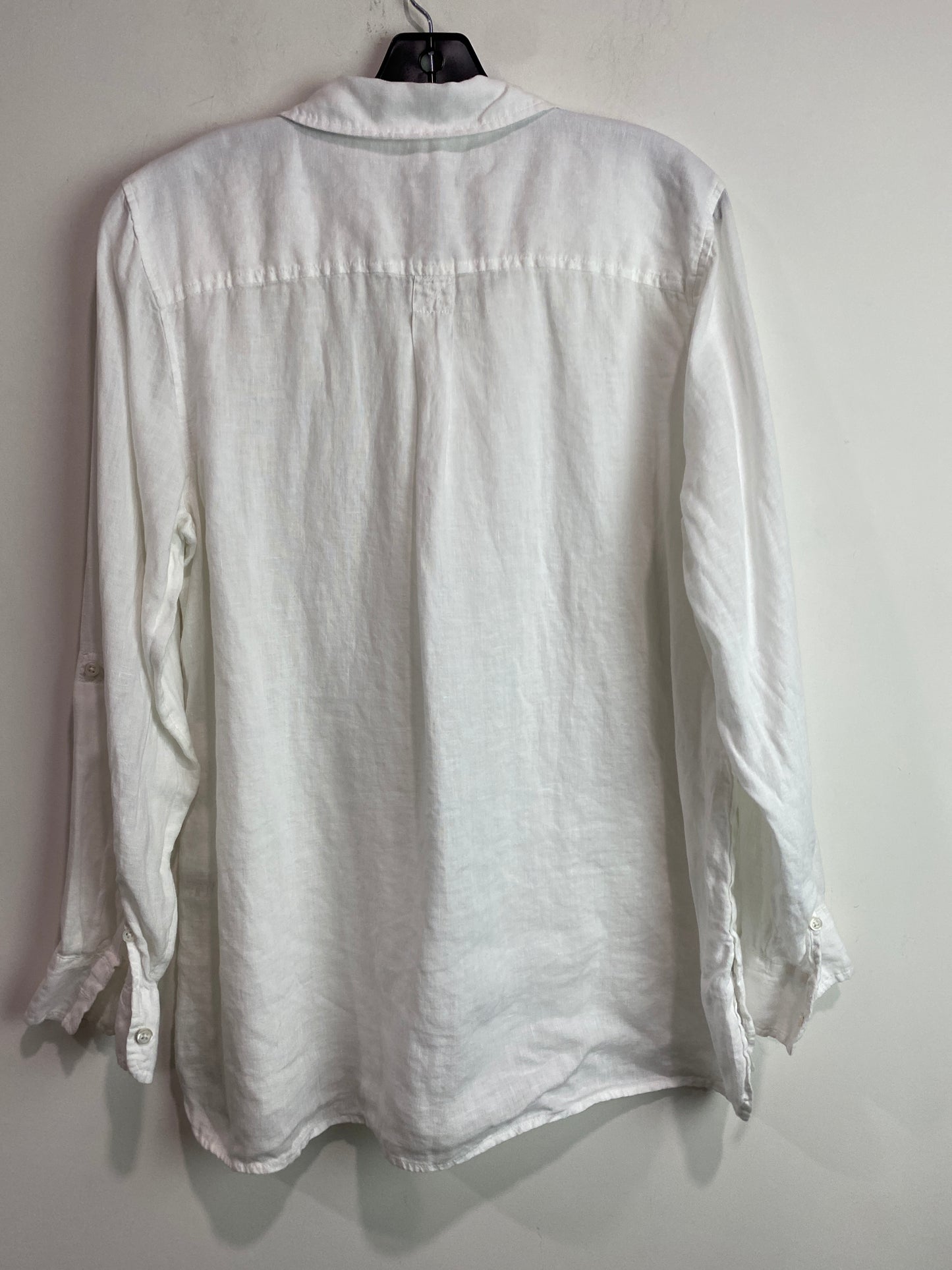 Top Long Sleeve By Talbots In White, Size: Xl