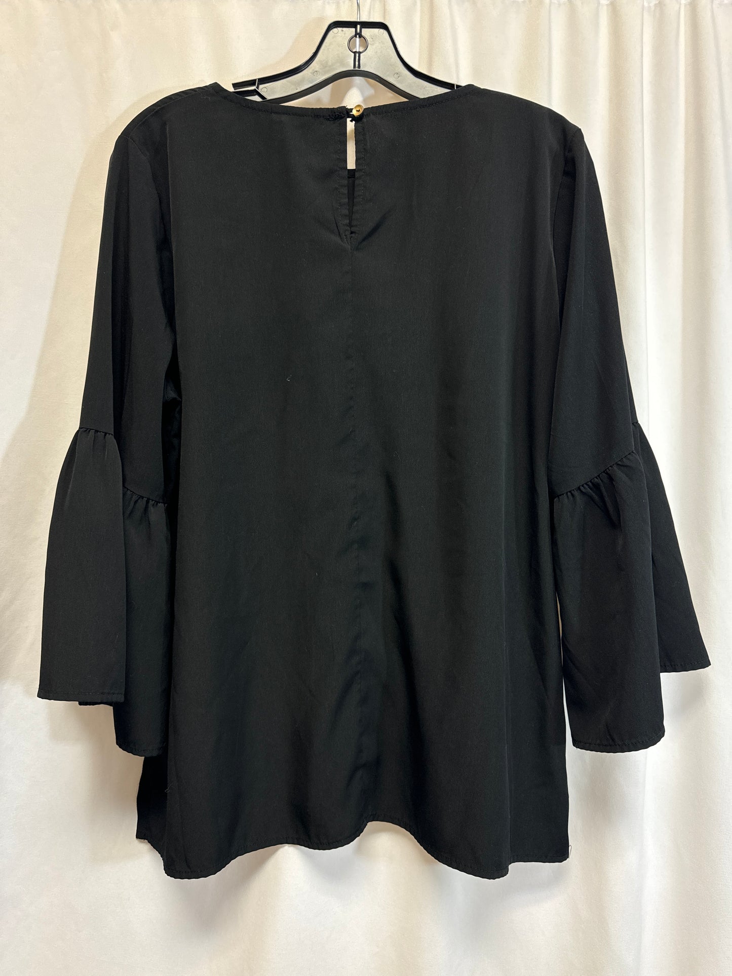 Top 3/4 Sleeve By Bobeau In Black, Size: Xl