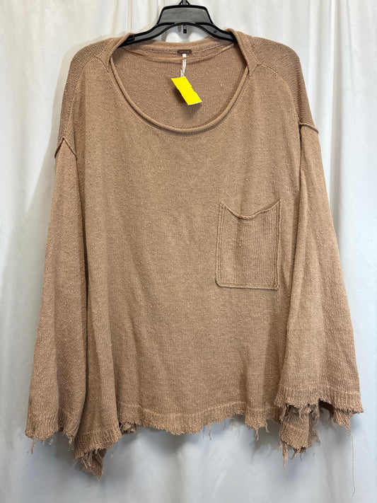 Sweater By Free People In Brown, Size: L