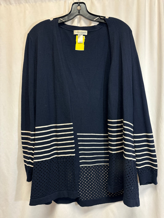 Cardigan By Christopher And Banks In Blue, Size: L