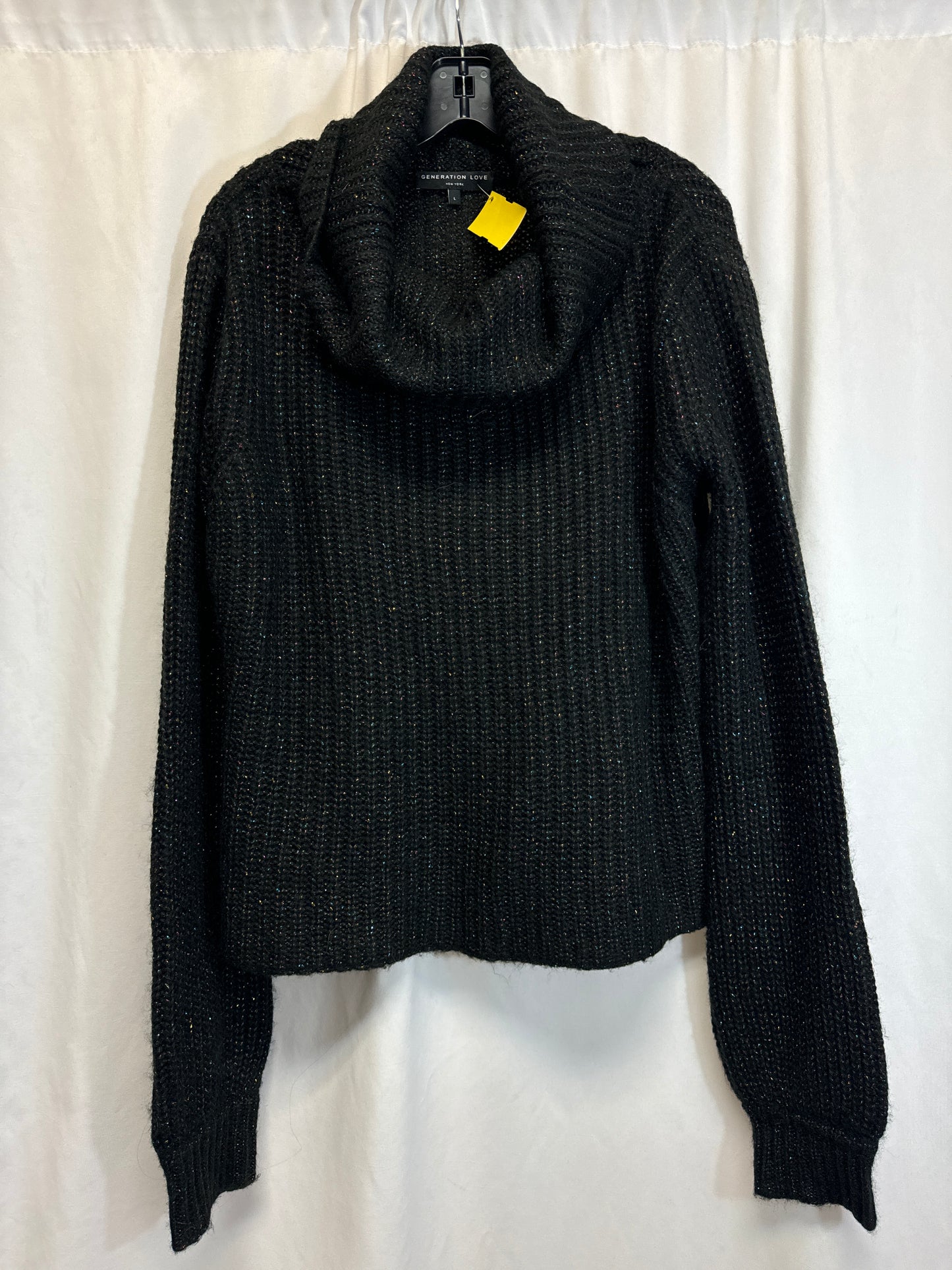 Sweater By Clothes Mentor In Black, Size: L