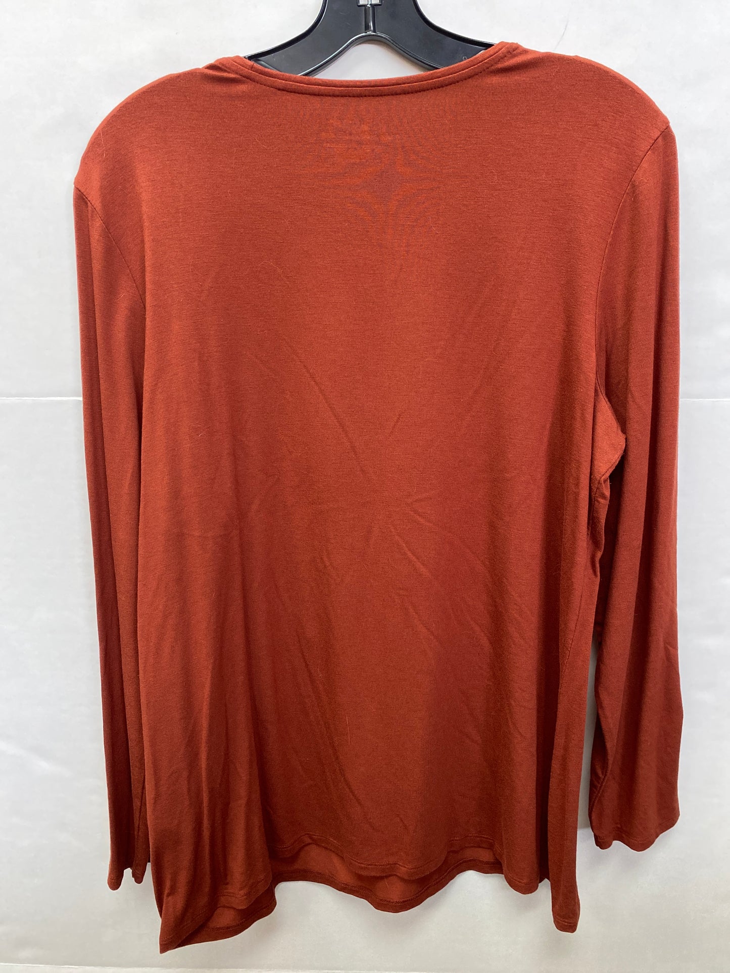 Top Long Sleeve By Chicos In Brown, Size: L