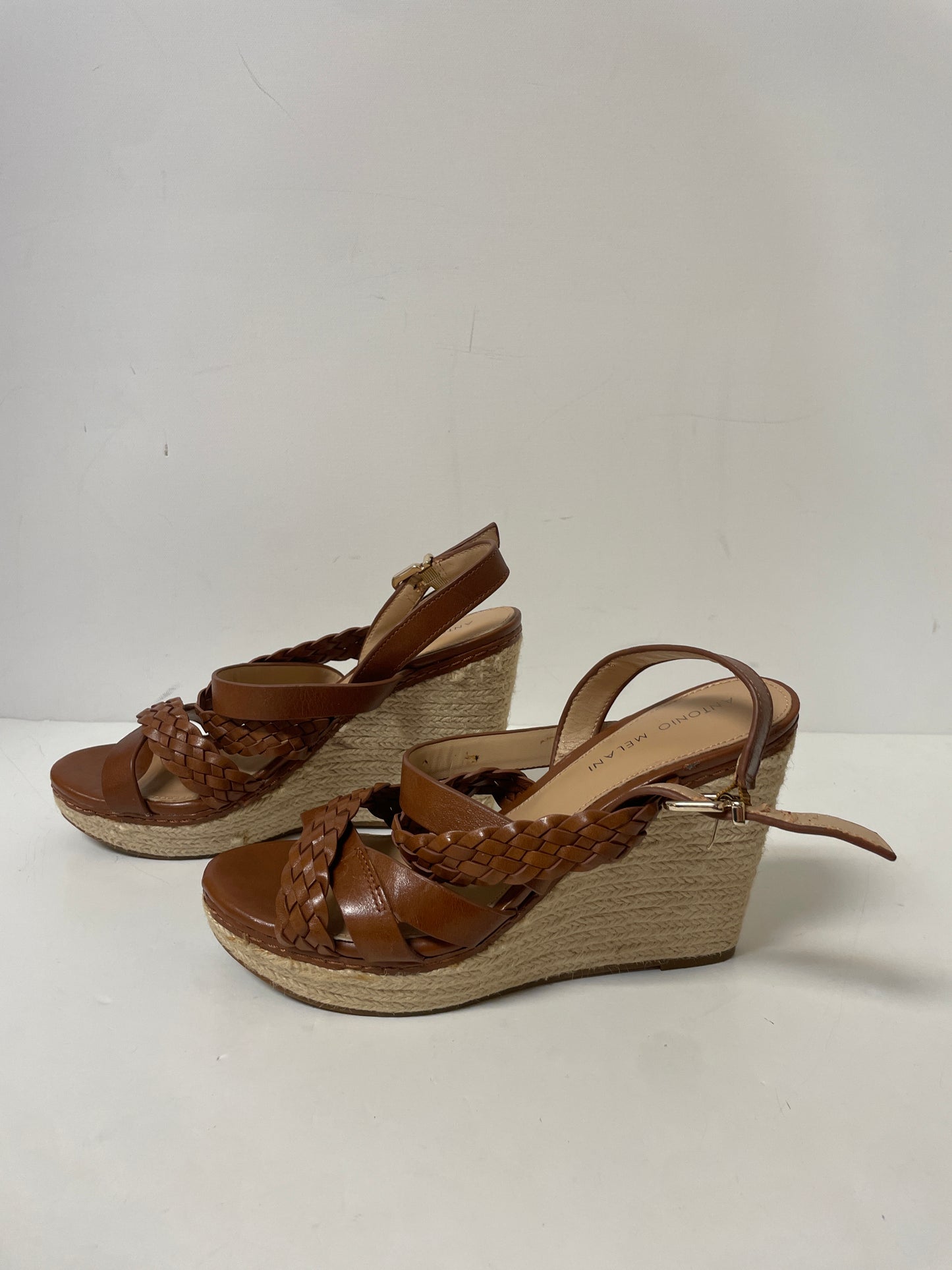 Sandals Heels Wedge By Antonio Melani In Brown, Size: 7.5