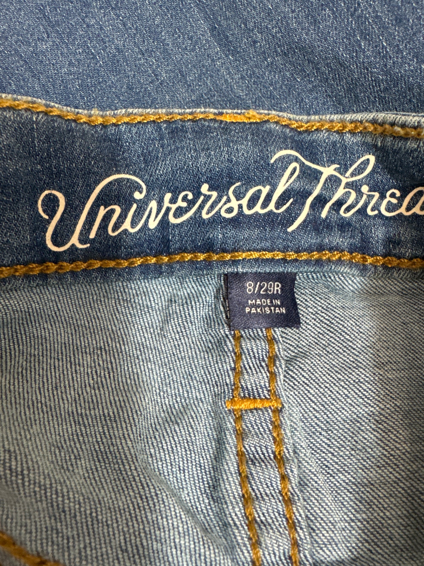 Jeans Skinny By Universal Thread In Blue Denim, Size: 8