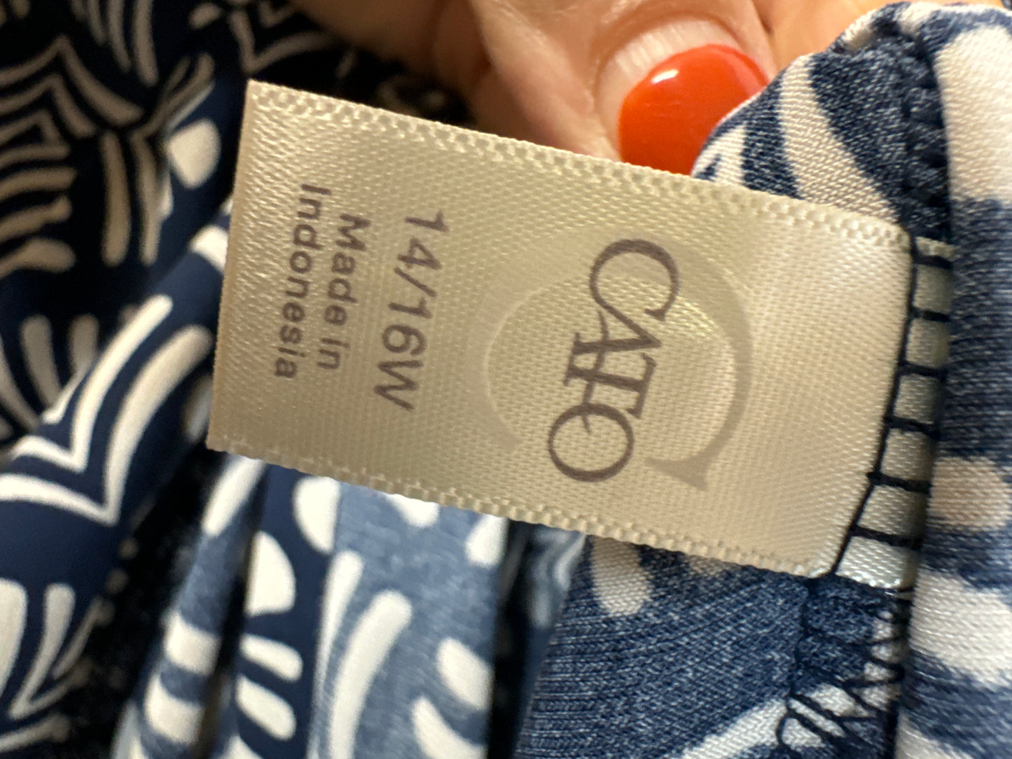 Dress Casual Midi By Cato In Navy, Size: Xl