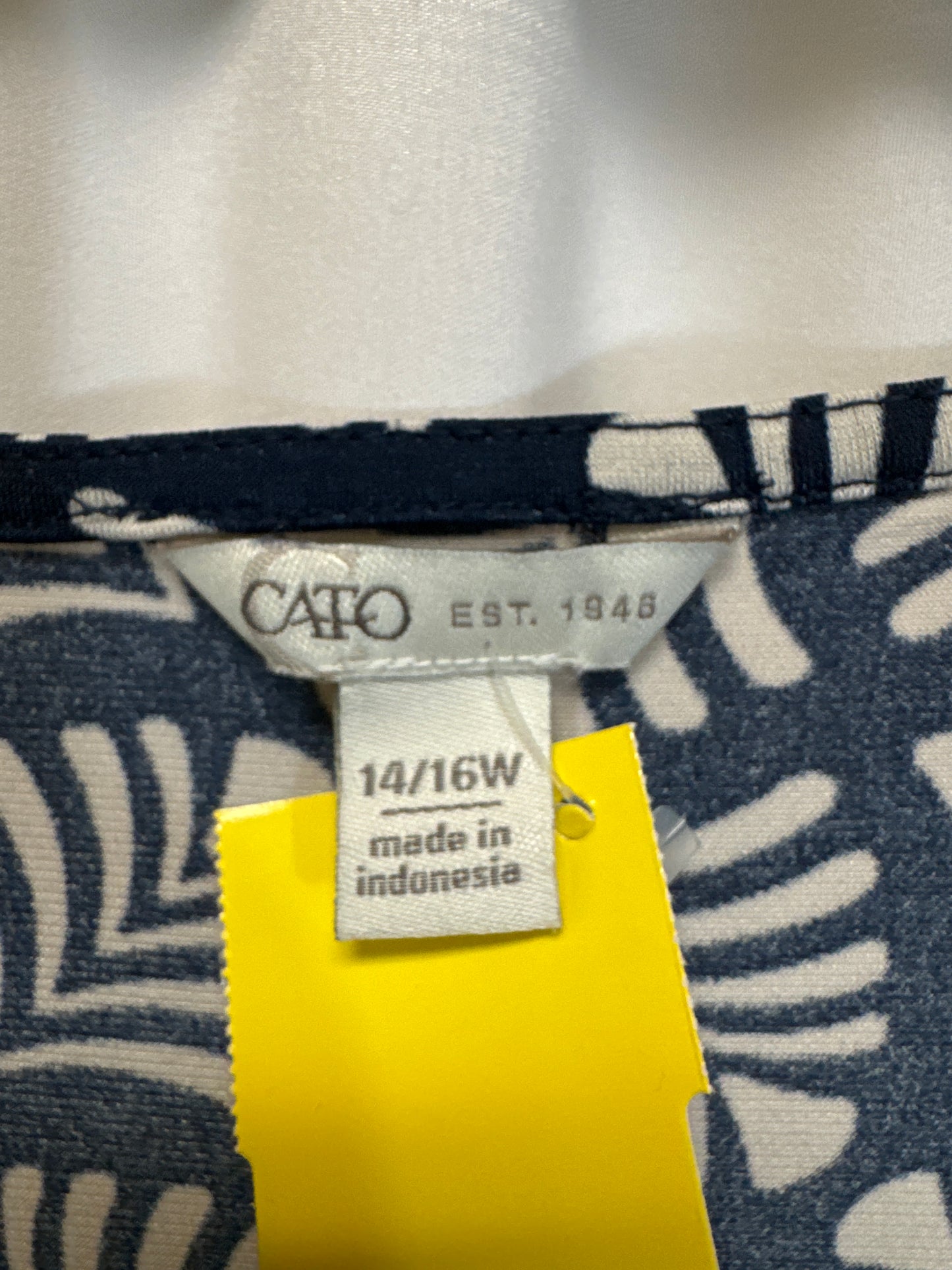 Dress Casual Midi By Cato In Navy, Size: Xl