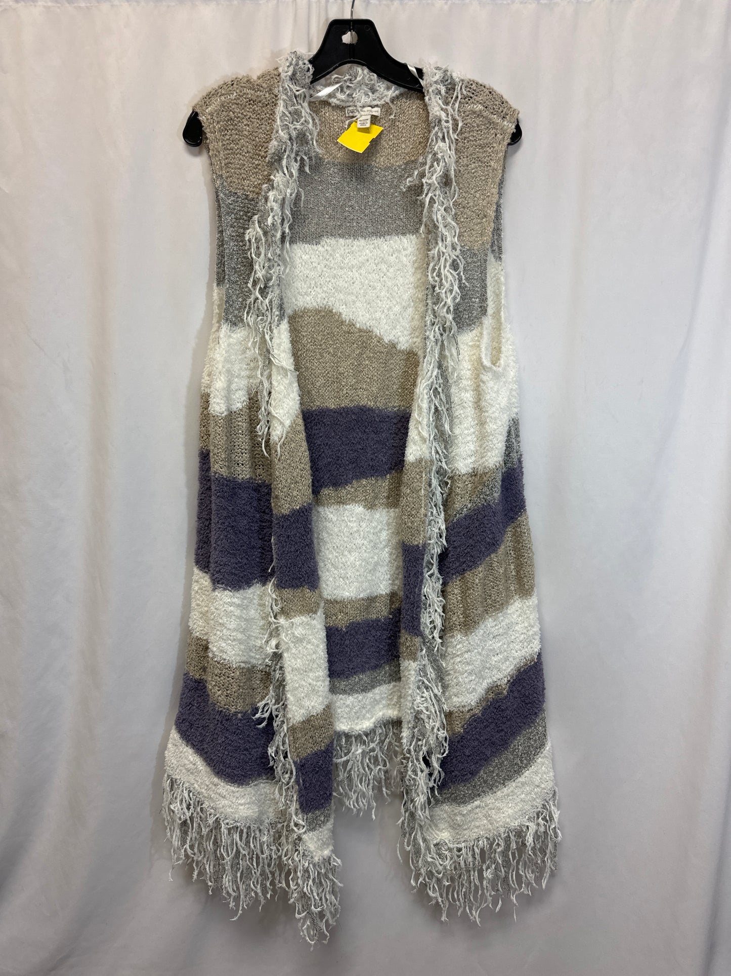 Cardigan By Cato In Beige, Size: 1x