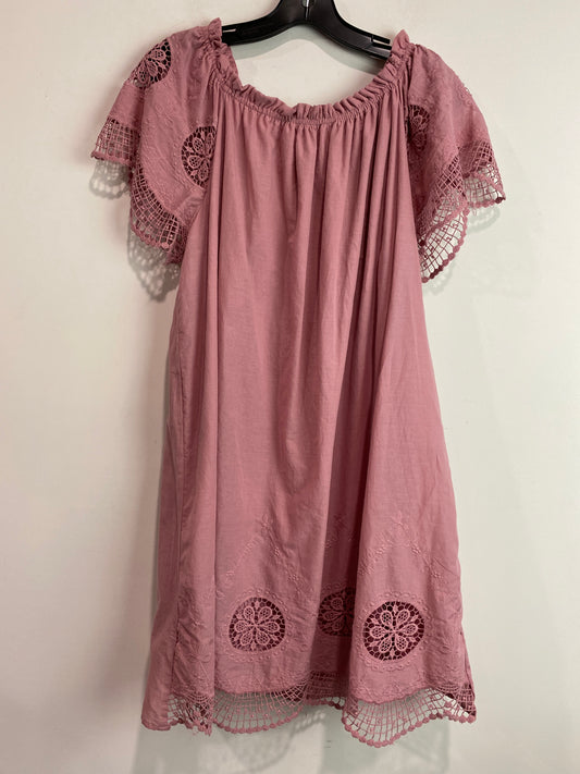 Dress Casual Midi By Cmf In Pink, Size: 2x