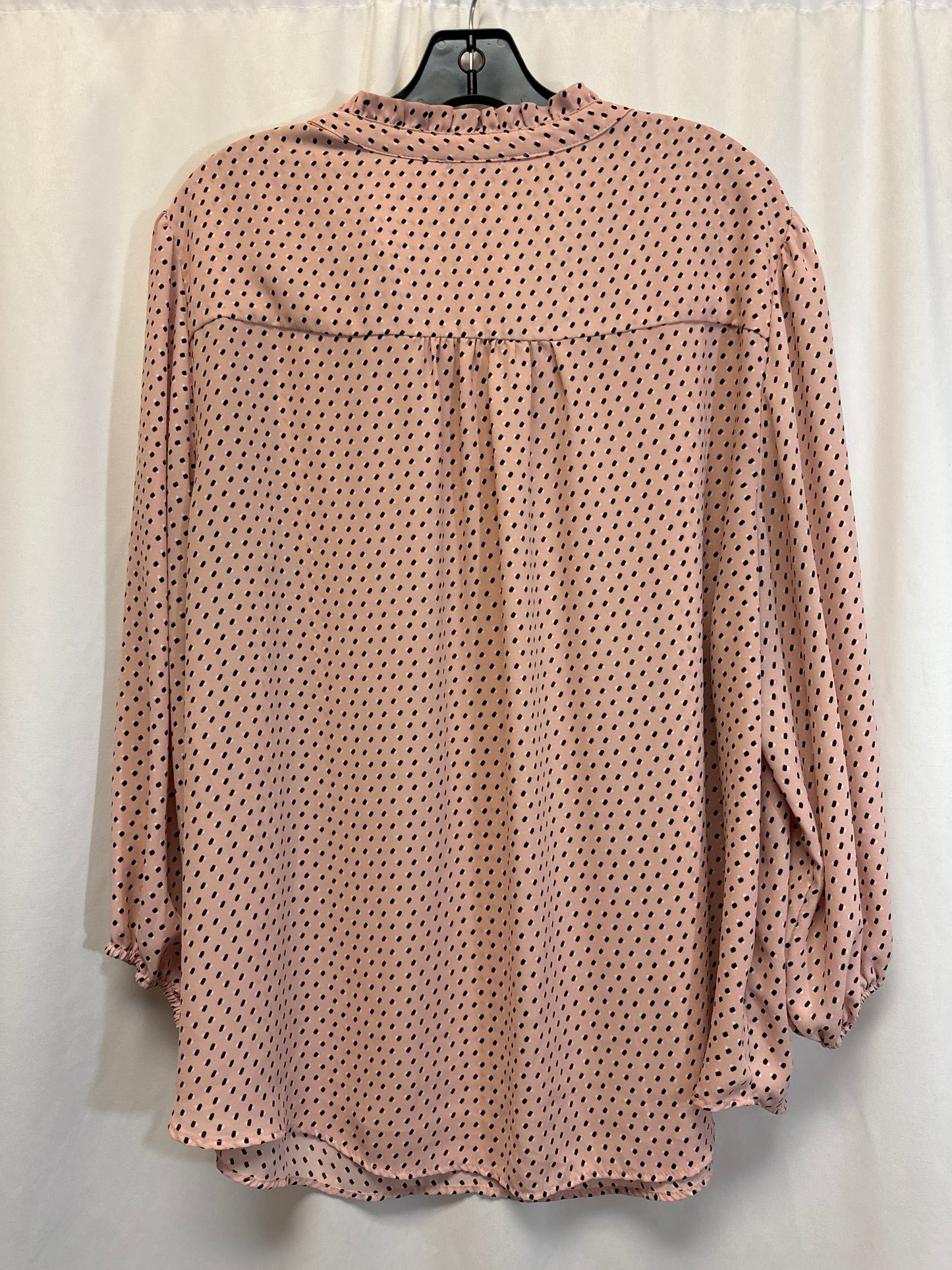 Top Long Sleeve By Carolina Belle In Peach, Size: 1x