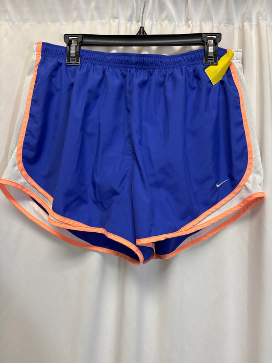 Athletic Shorts By Nike In Blue, Size: 1x