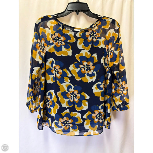 Top Long Sleeve By Cabi In Blue, Size: Xs