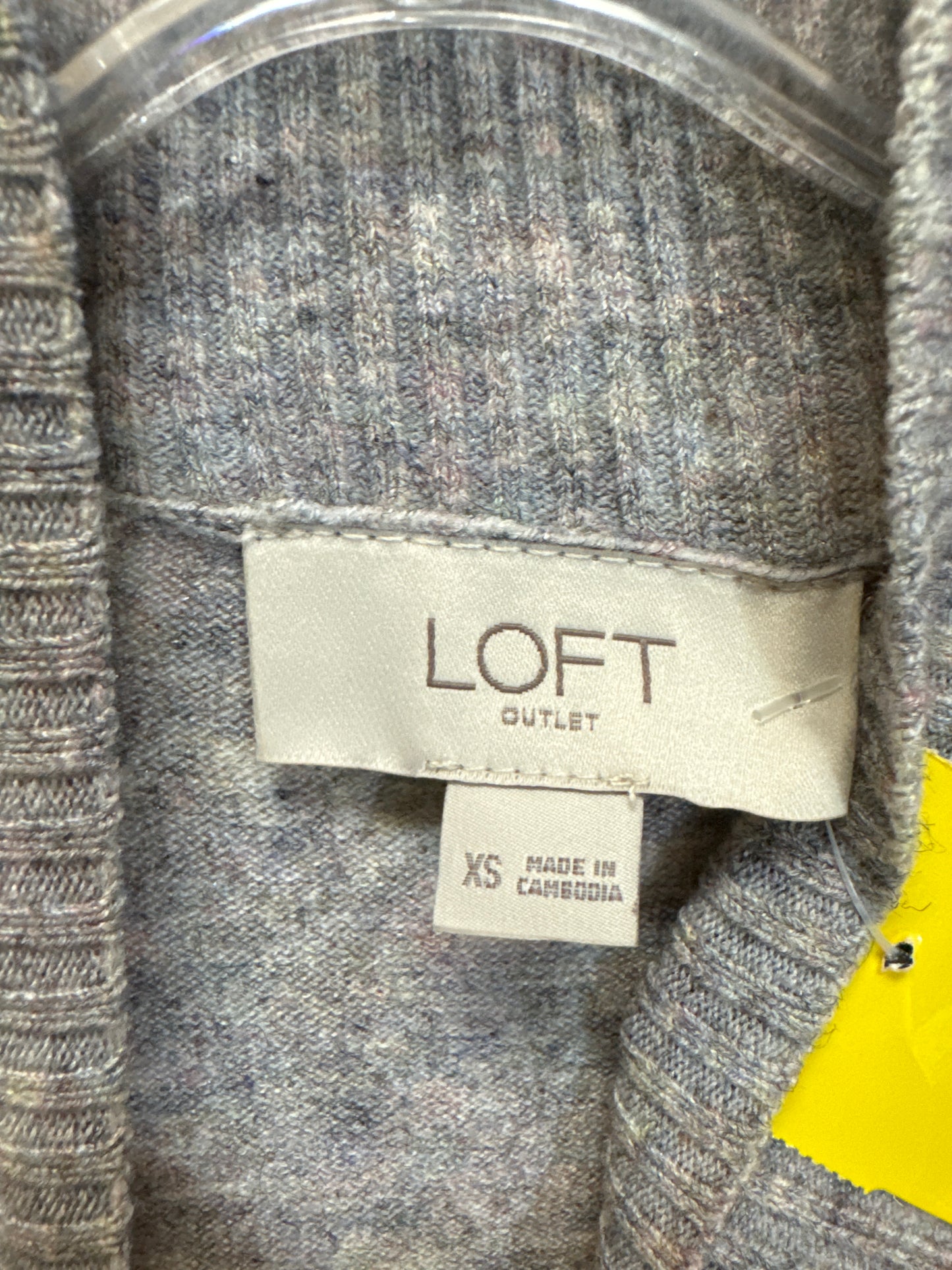 Sweater By Loft In Grey, Size: Xs