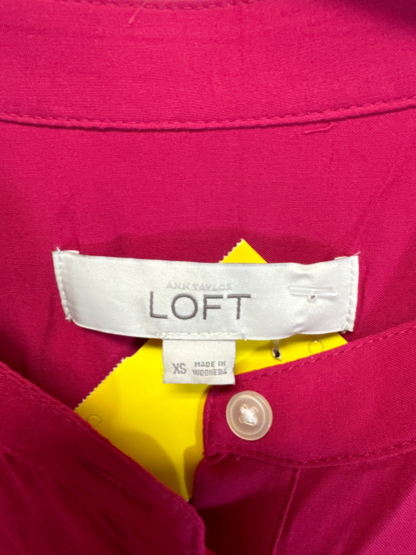 Top Long Sleeve By Loft In Pink, Size: Xs