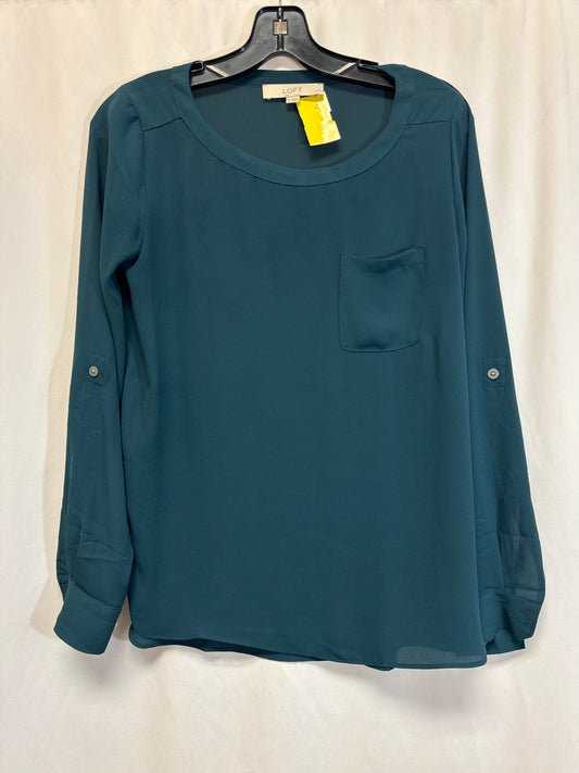 Top Long Sleeve By Loft In Green, Size: Xs