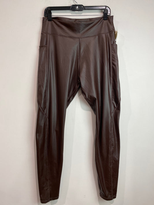 Pants Leggings By Cmf In Brown, Size: Xl