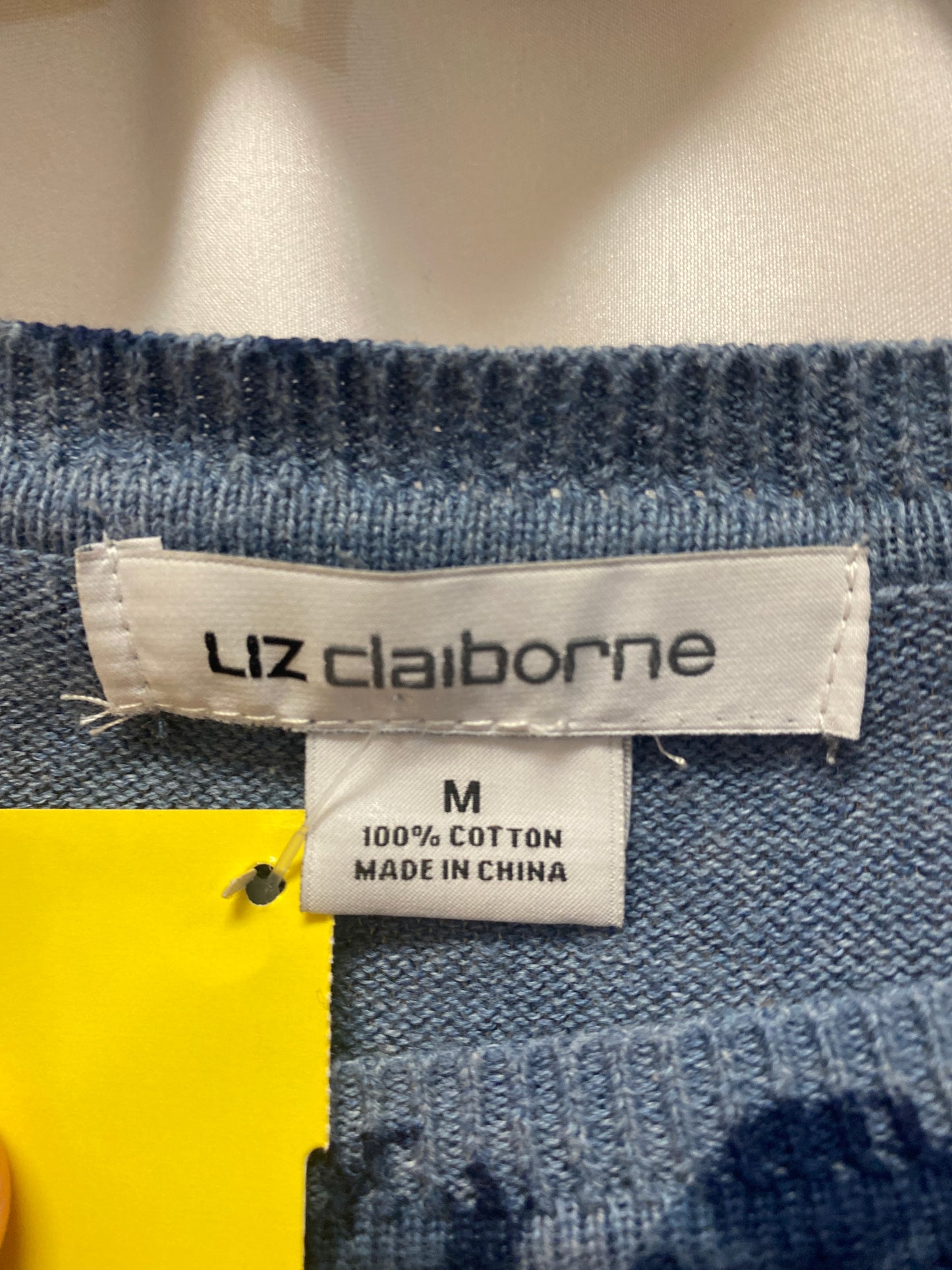 Top Long Sleeve By Liz Claiborne In Blue, Size: S