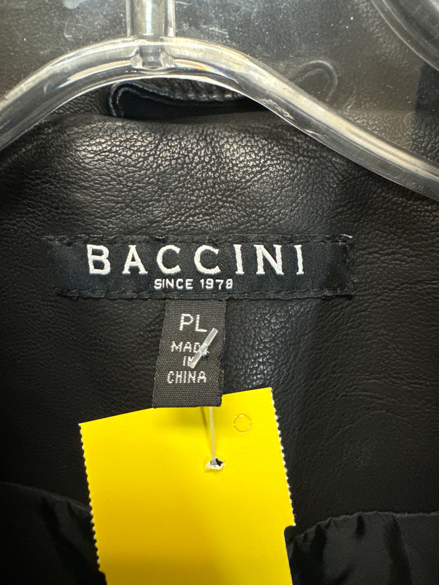 Jacket Moto By Baccini In Black, Size: L