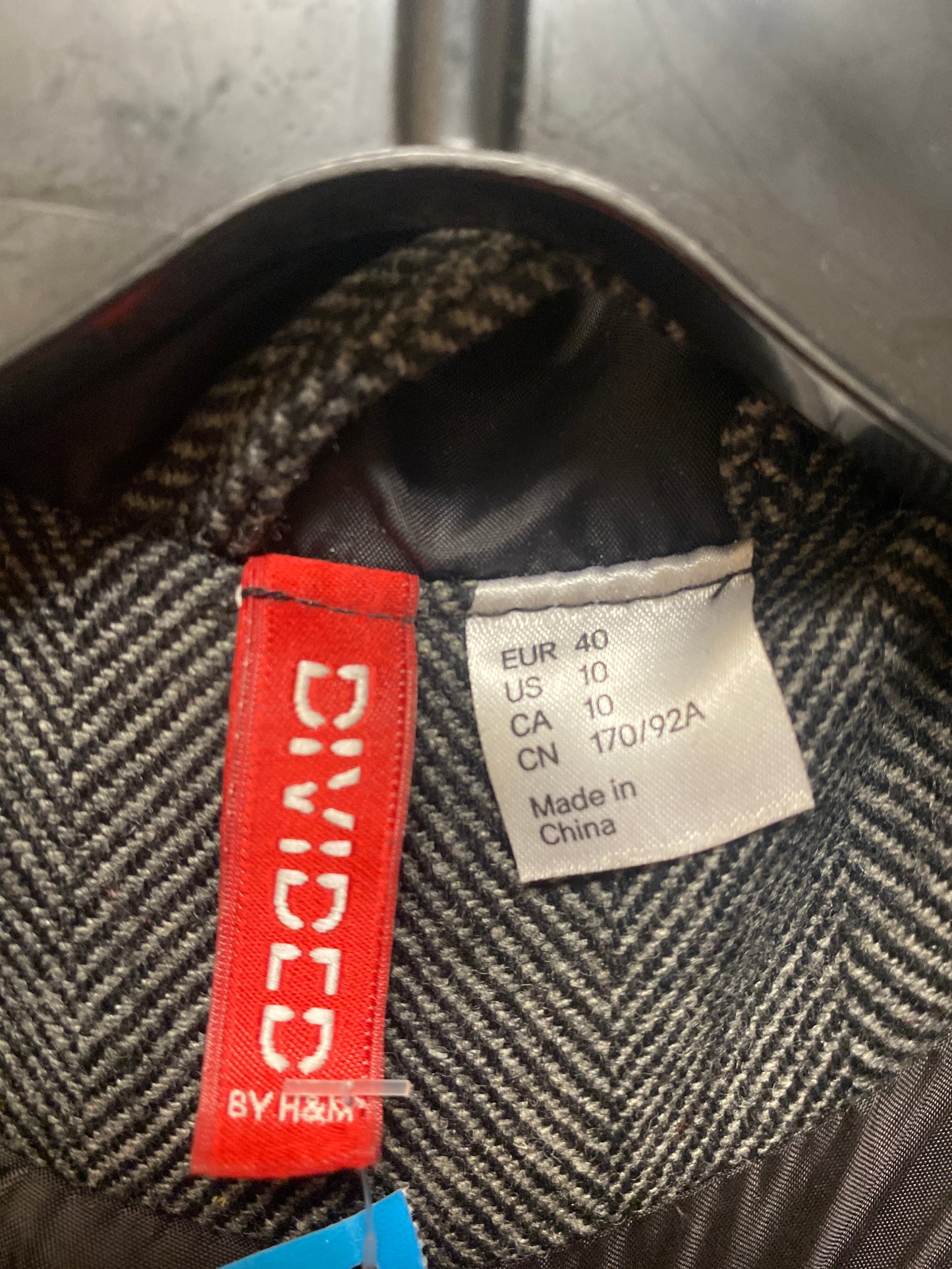 Coat Peacoat By H&m In Grey, Size: M