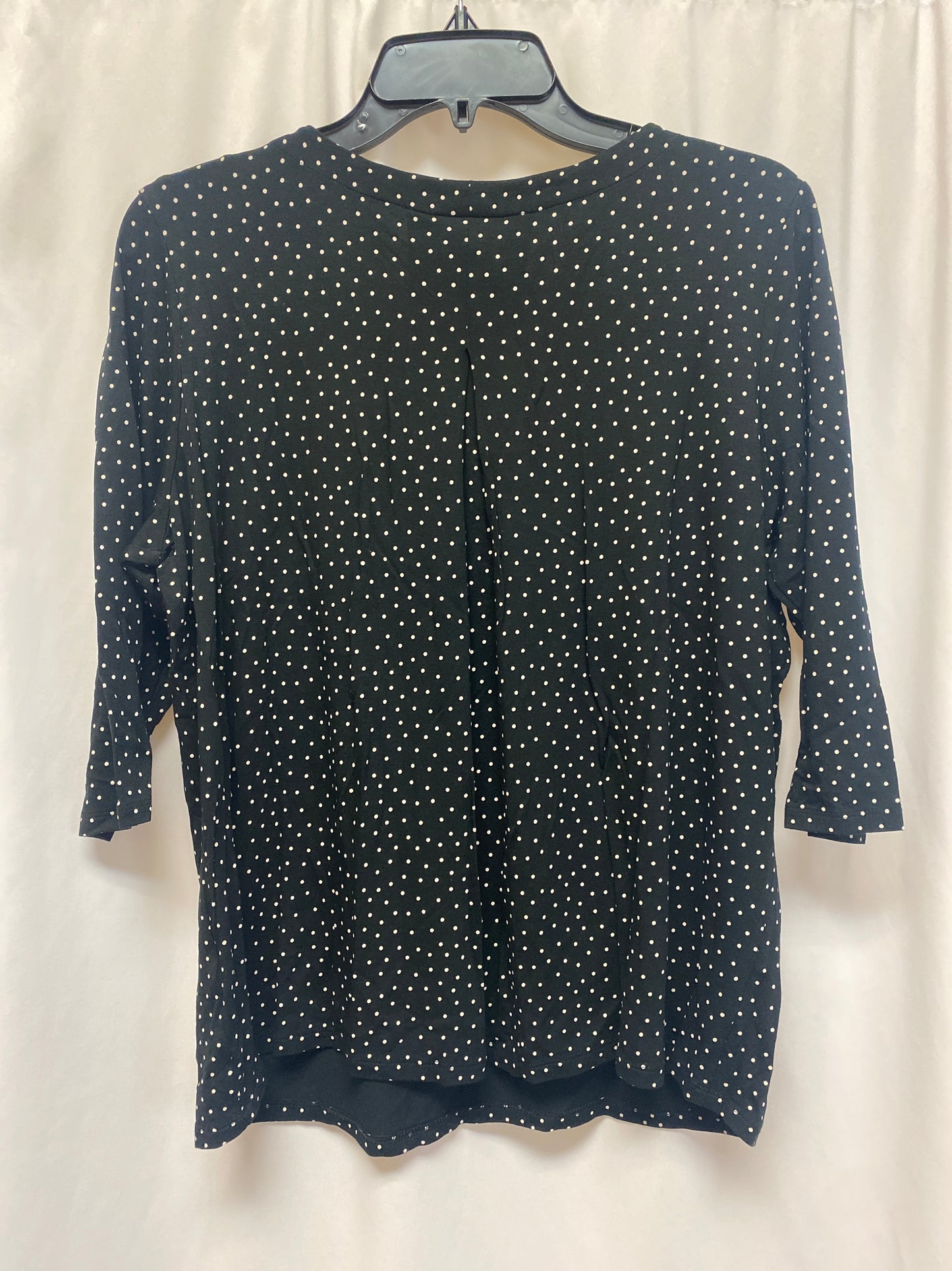 Top 3/4 Sleeve By J. Jill In Black, Size: Mp