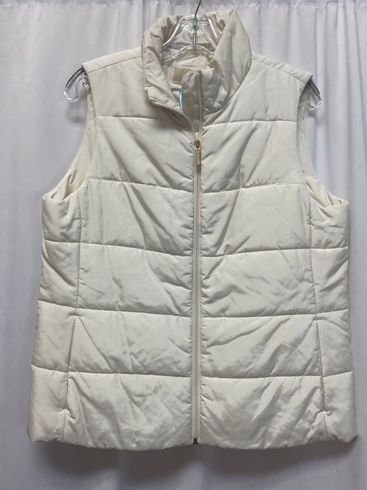 Vest Puffer & Quilted By Michael By Michael Kors In Cream, Size: L