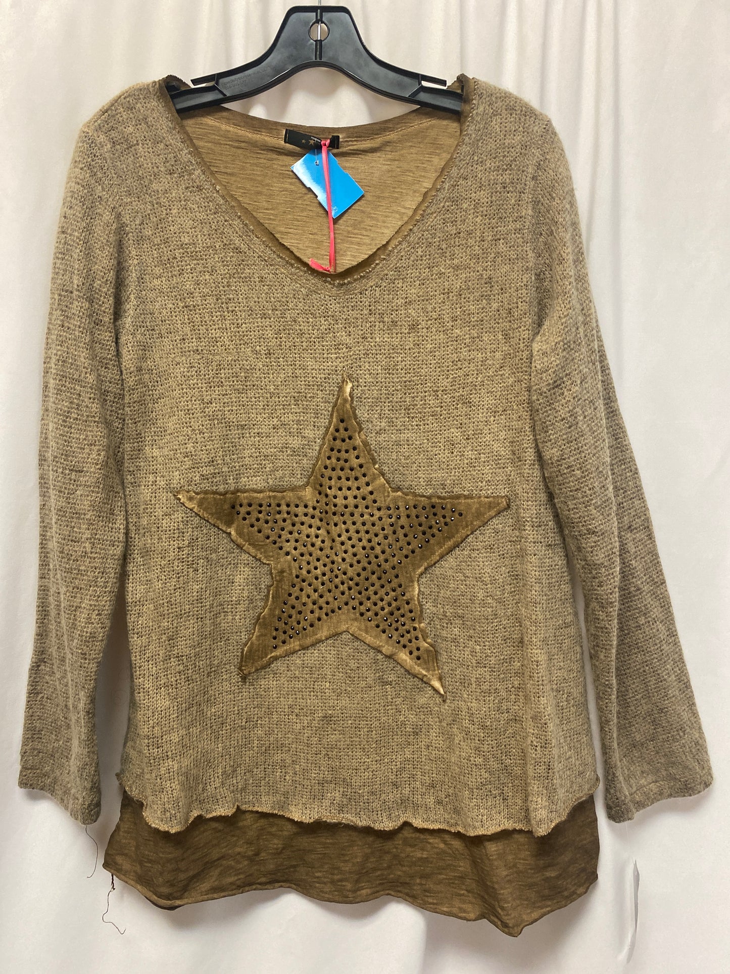 Sweater By Clothes Mentor In Brown, Size: S