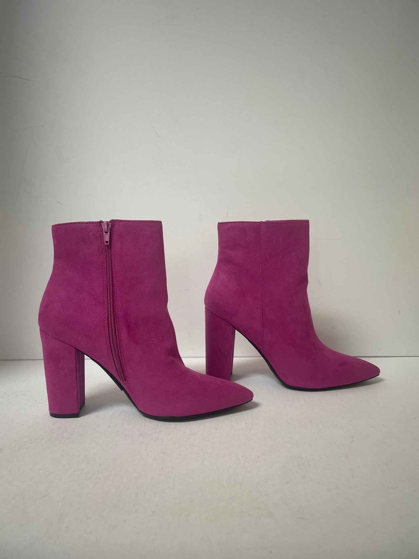 Boots Ankle Heels By Shoedazzle In Pink, Size: 11