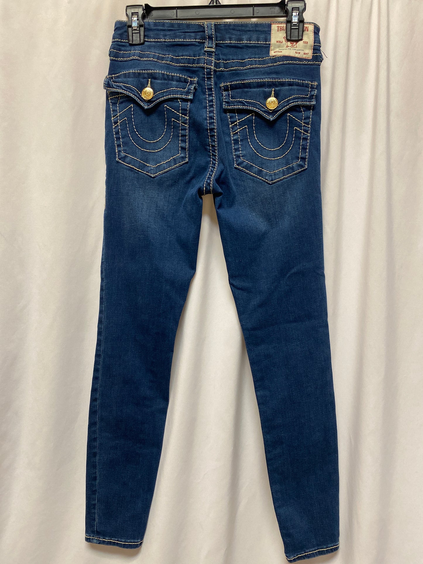 Jeans Skinny By True Religion In Blue Denim, Size: 2