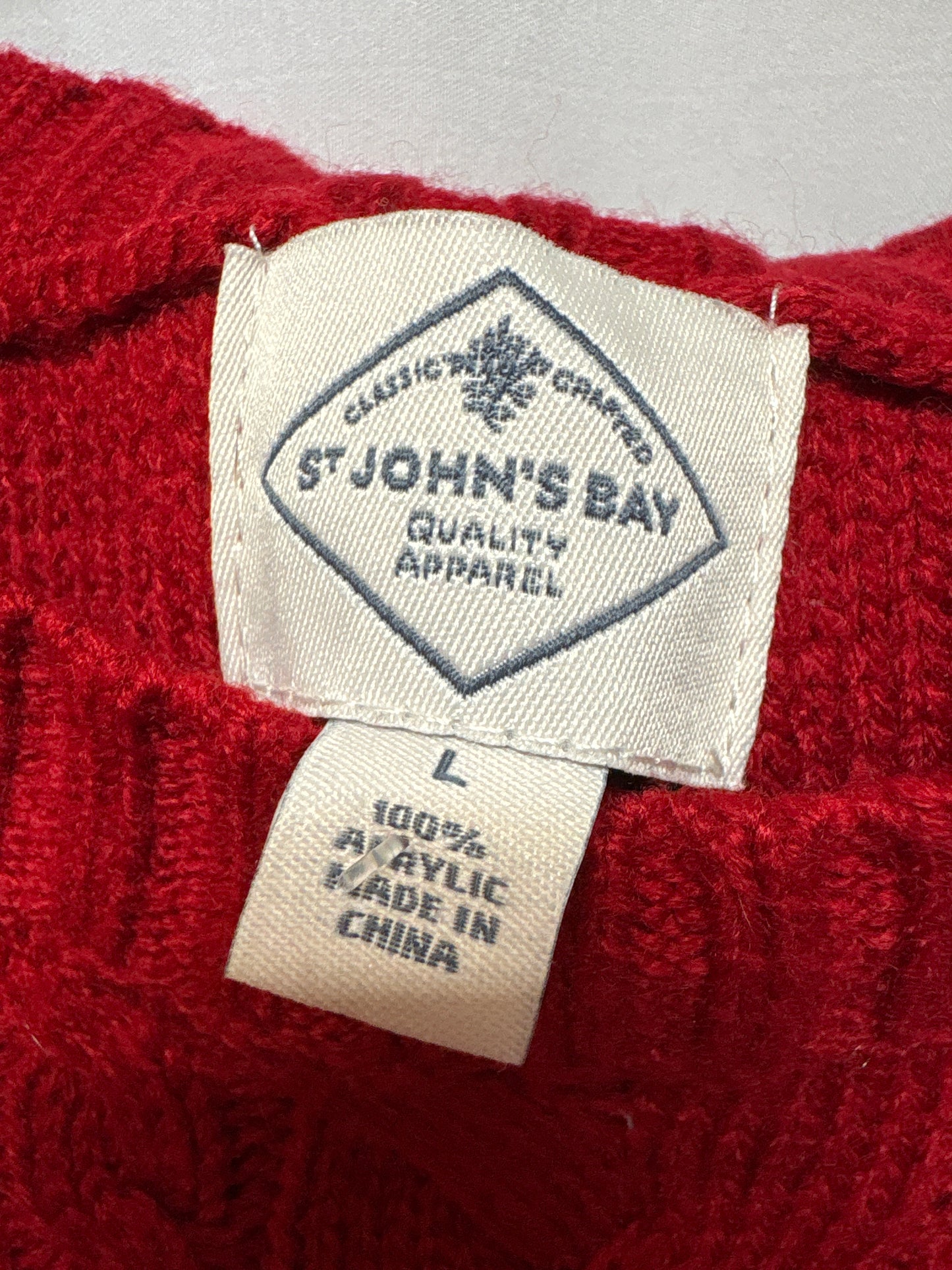 Sweater By St Johns Bay In Red, Size: L