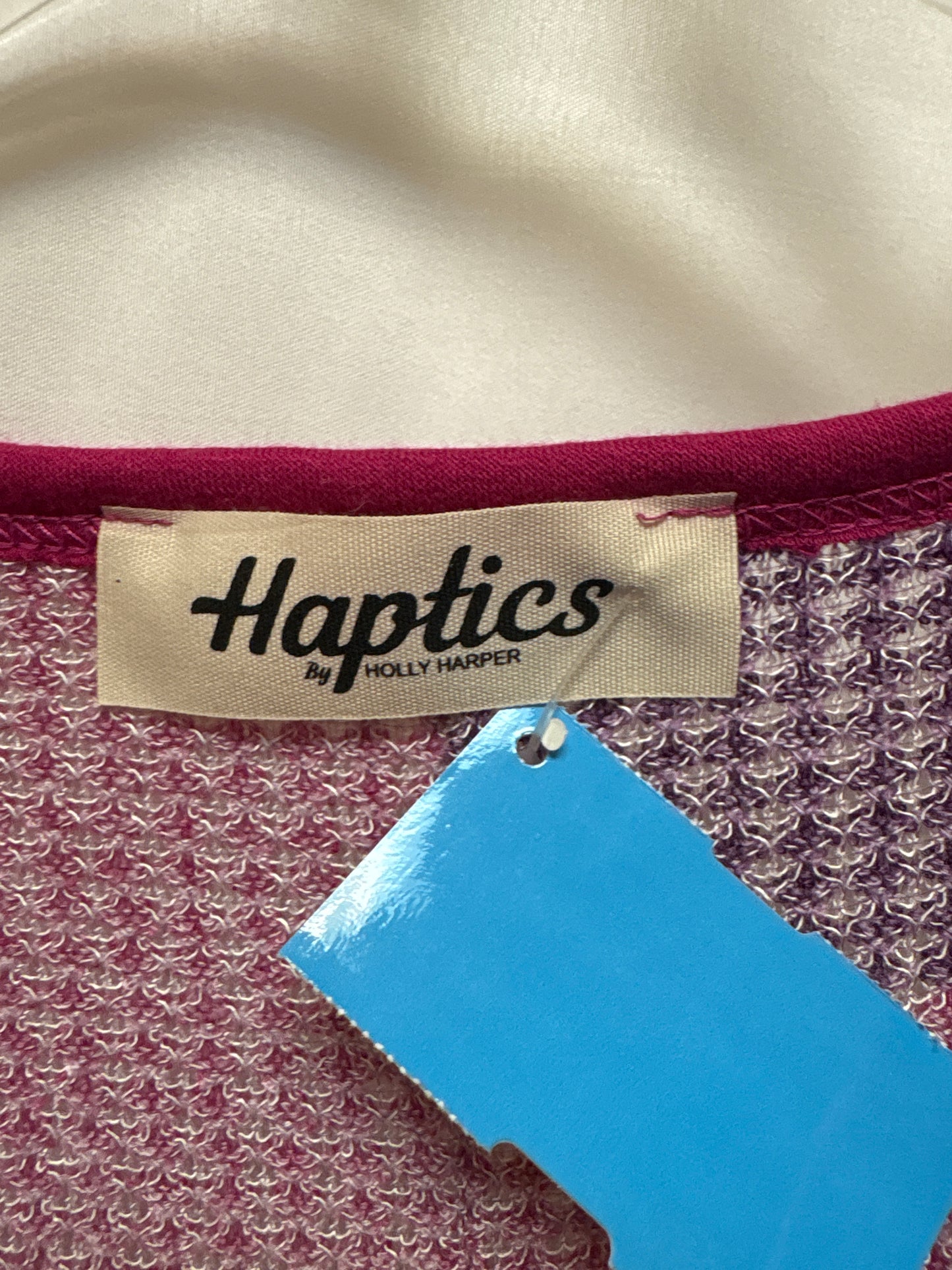 Top Long Sleeve By Haptics In Pink & Purple, Size: L