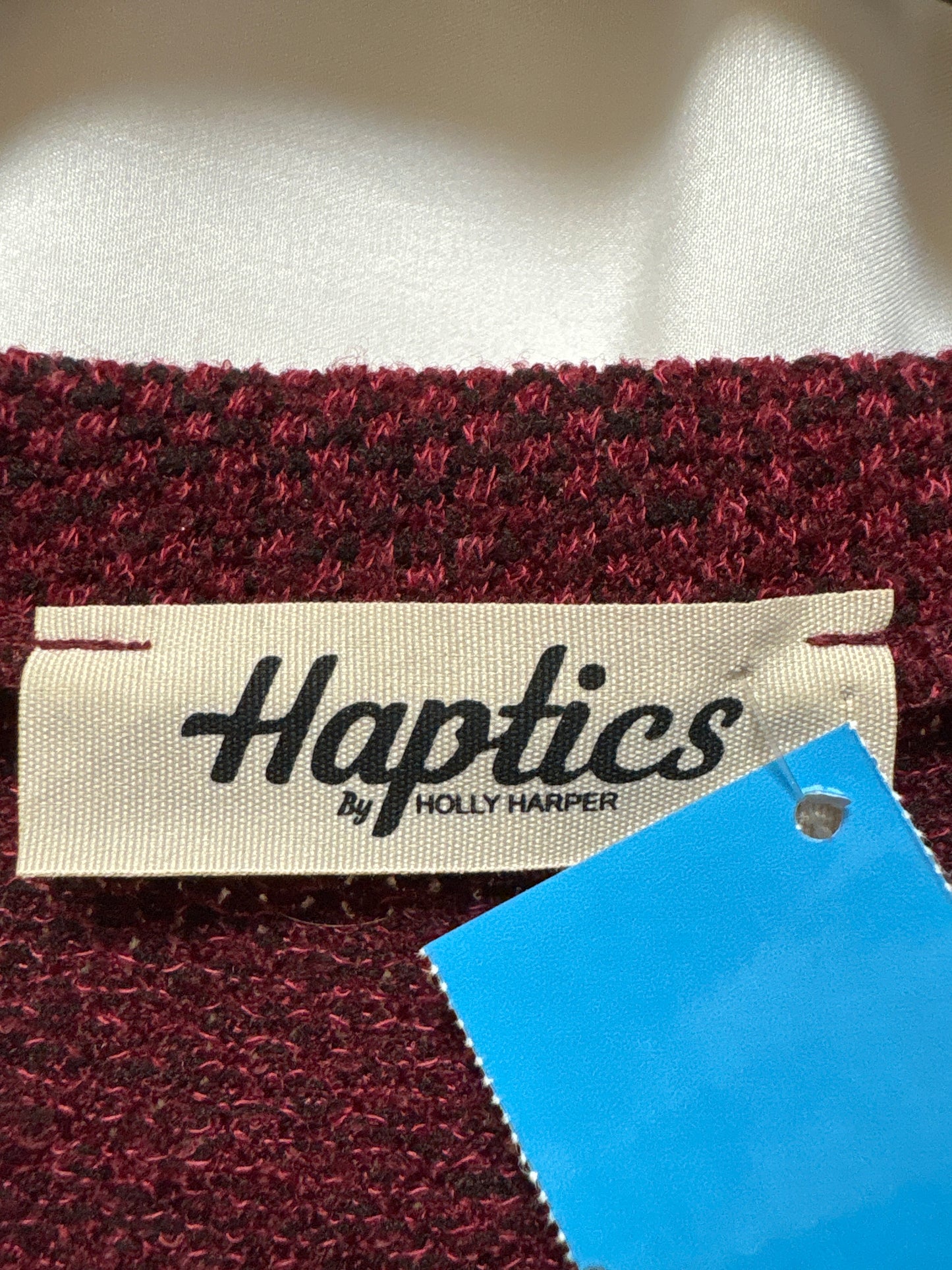 Top Long Sleeve By Haptics In Maroon, Size: 3x