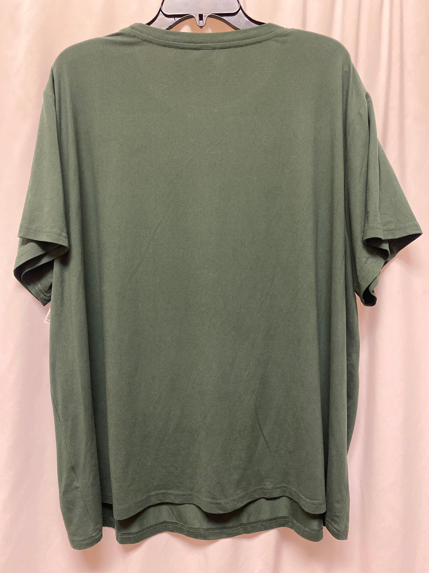 Top Short Sleeve By Cmf In Green, Size: 3x