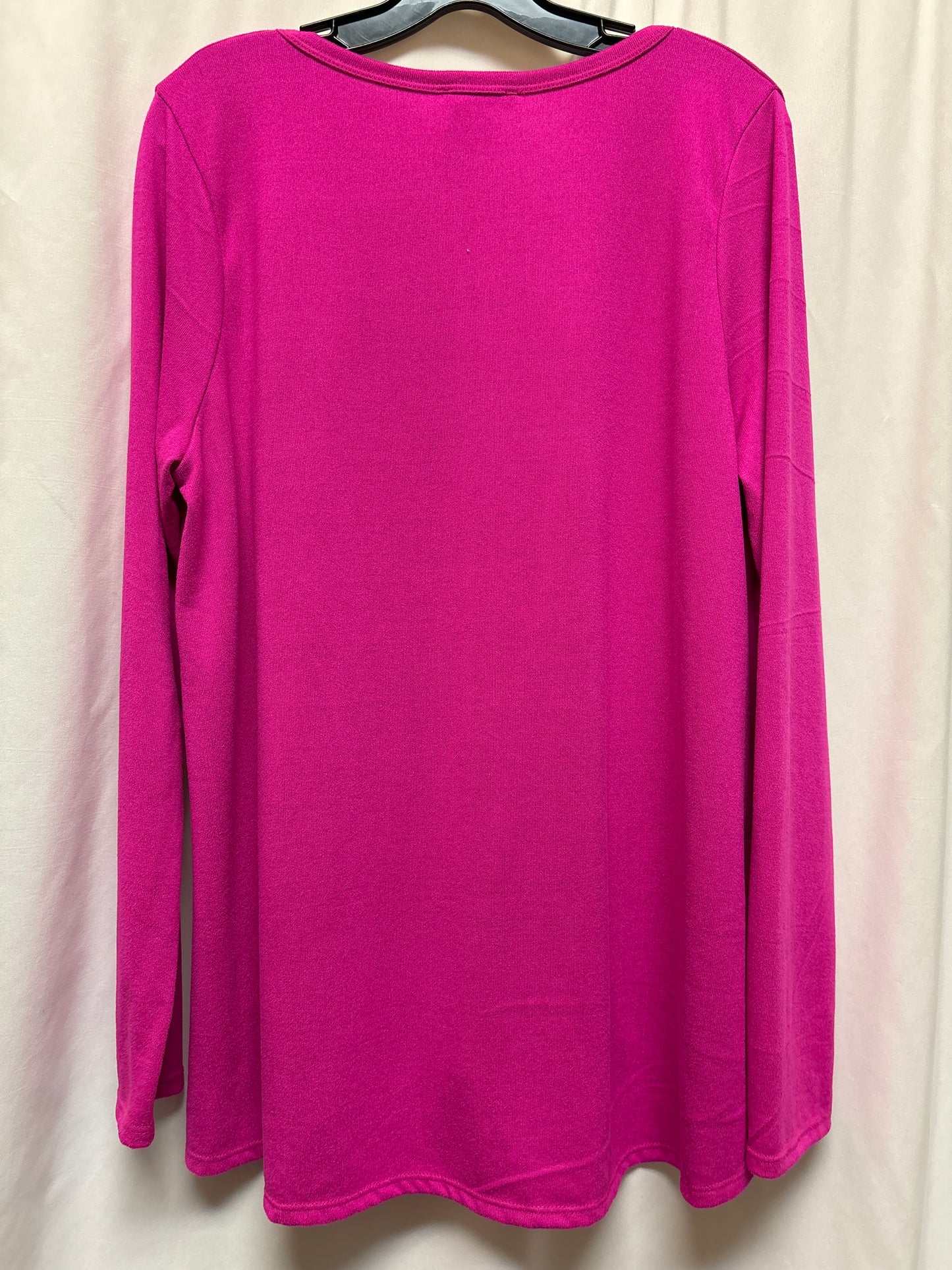 Top Long Sleeve By White Birch In Pink, Size: Xl