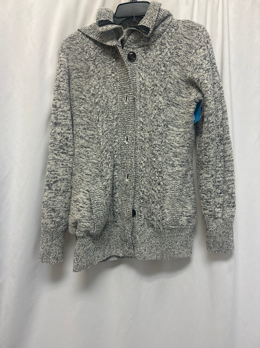 Sweater Cardigan By Clothes Mentor In Grey, Size: M