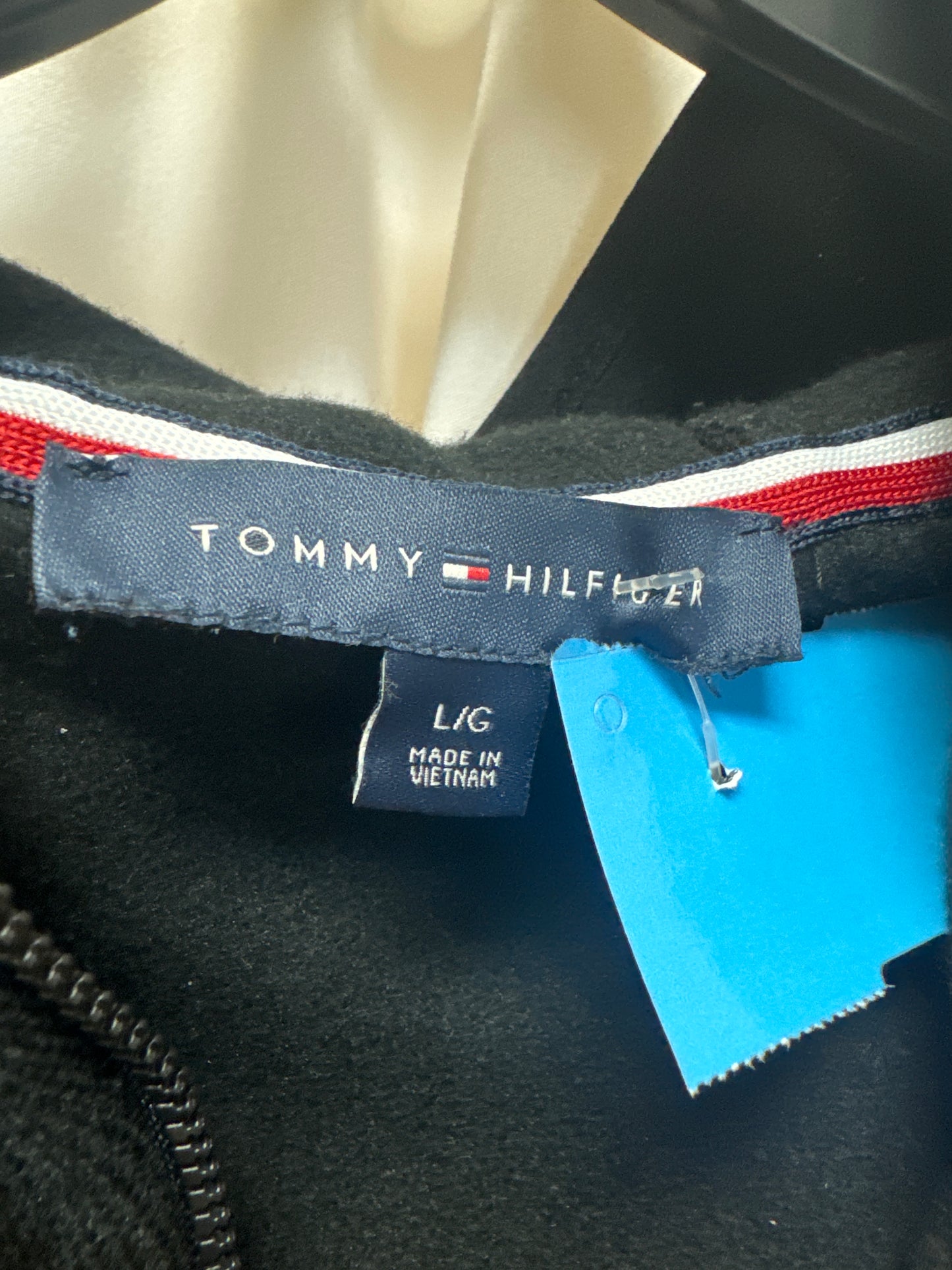 Jacket Fleece By Tommy Hilfiger In Black, Size: L