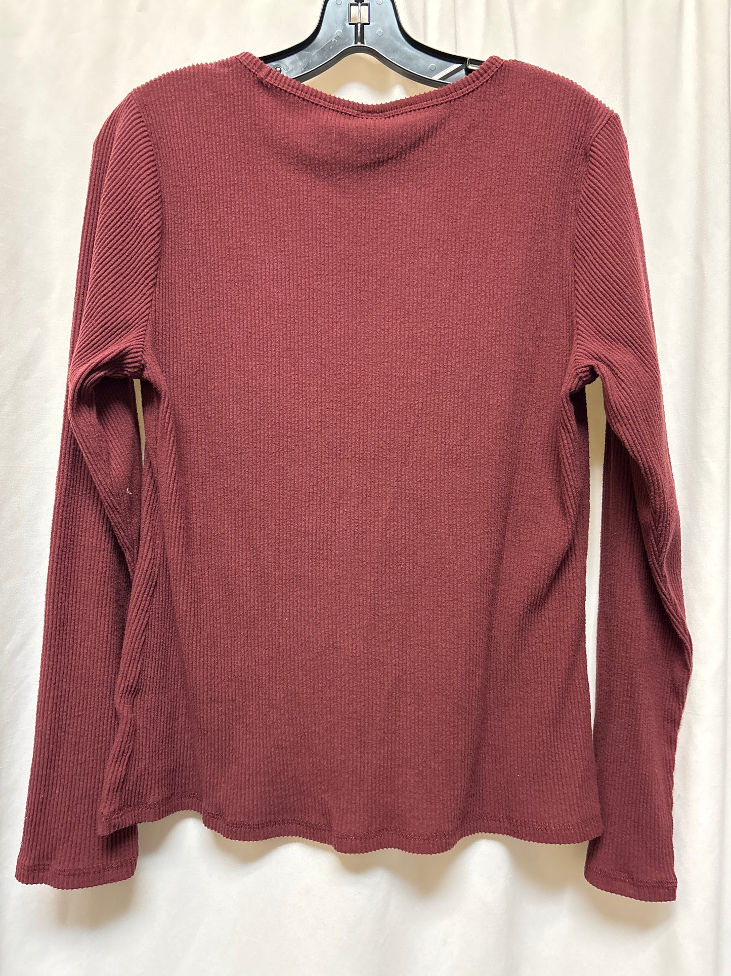 Top Long Sleeve By Old Navy In Maroon, Size: Xl