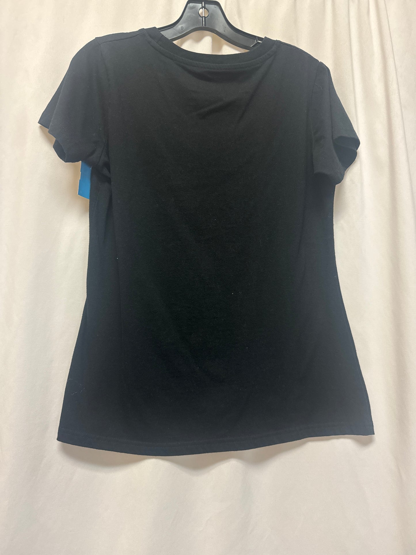 Top Short Sleeve By Cmf In Black, Size: L