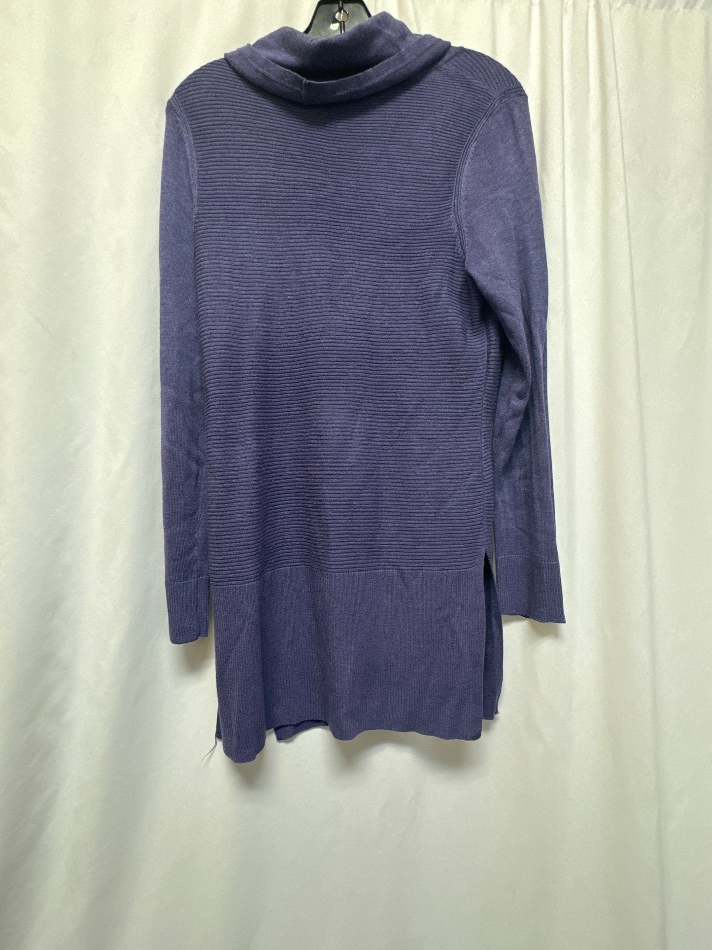 Tunic Long Sleeve By Adrienne Vittadini In Purple, Size: M