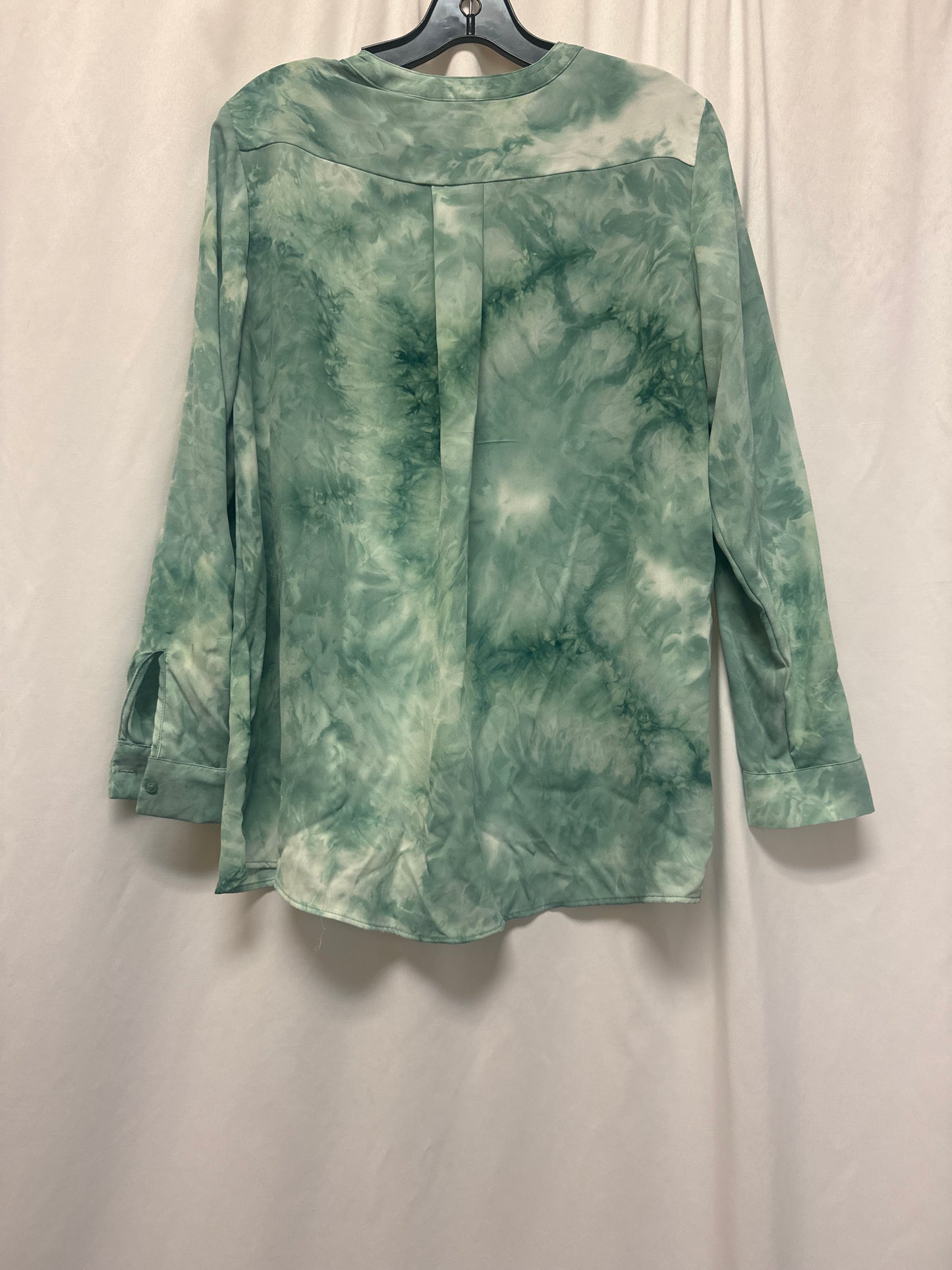 Top Long Sleeve By Simply Vera In Green, Size: M