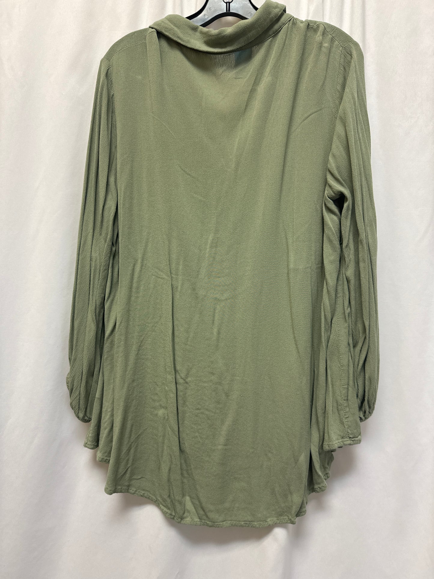 Top Long Sleeve By Clothes Mentor In Green, Size: 1x