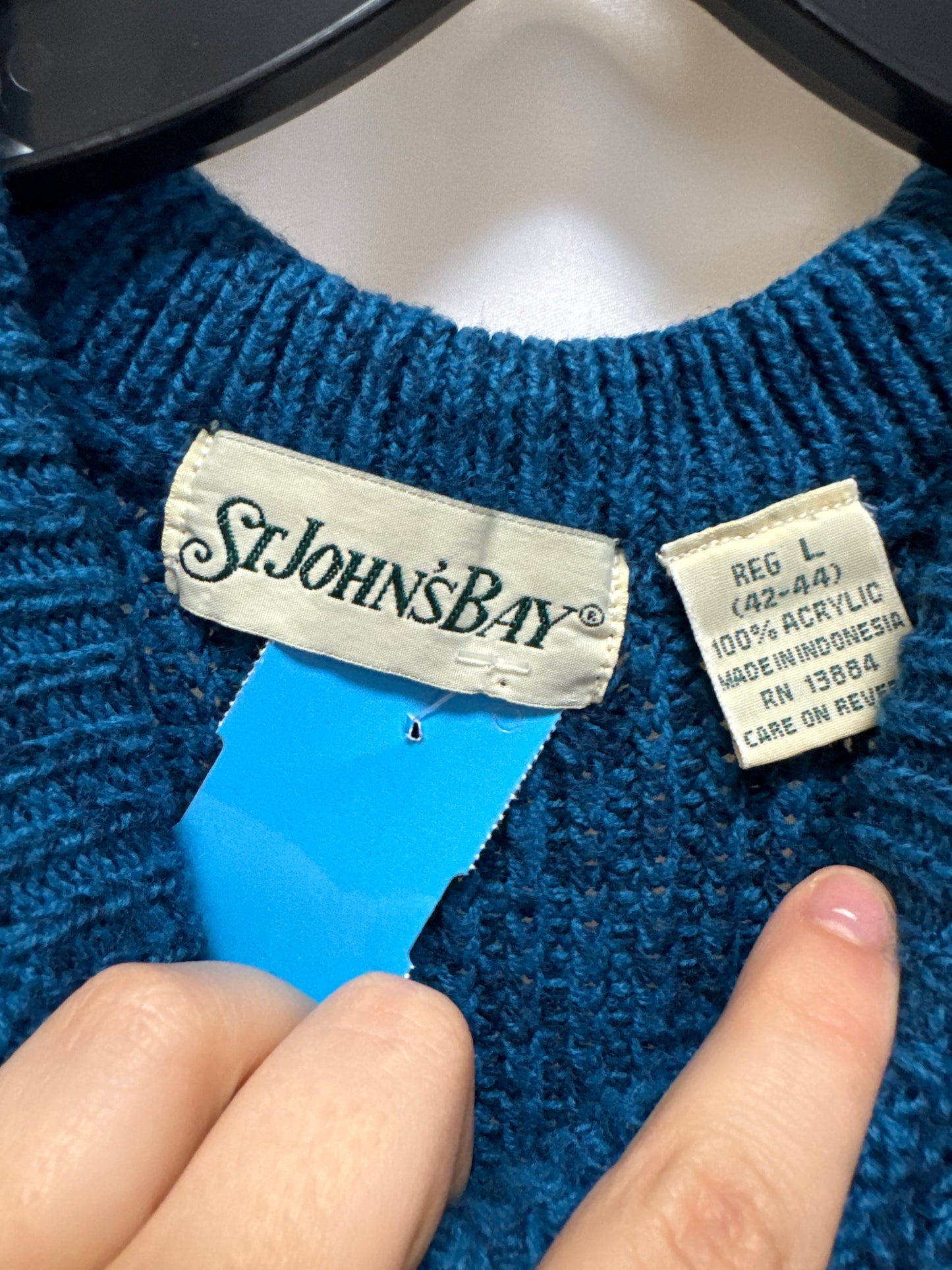 Sweater By St Johns Bay In Blue, Size: L