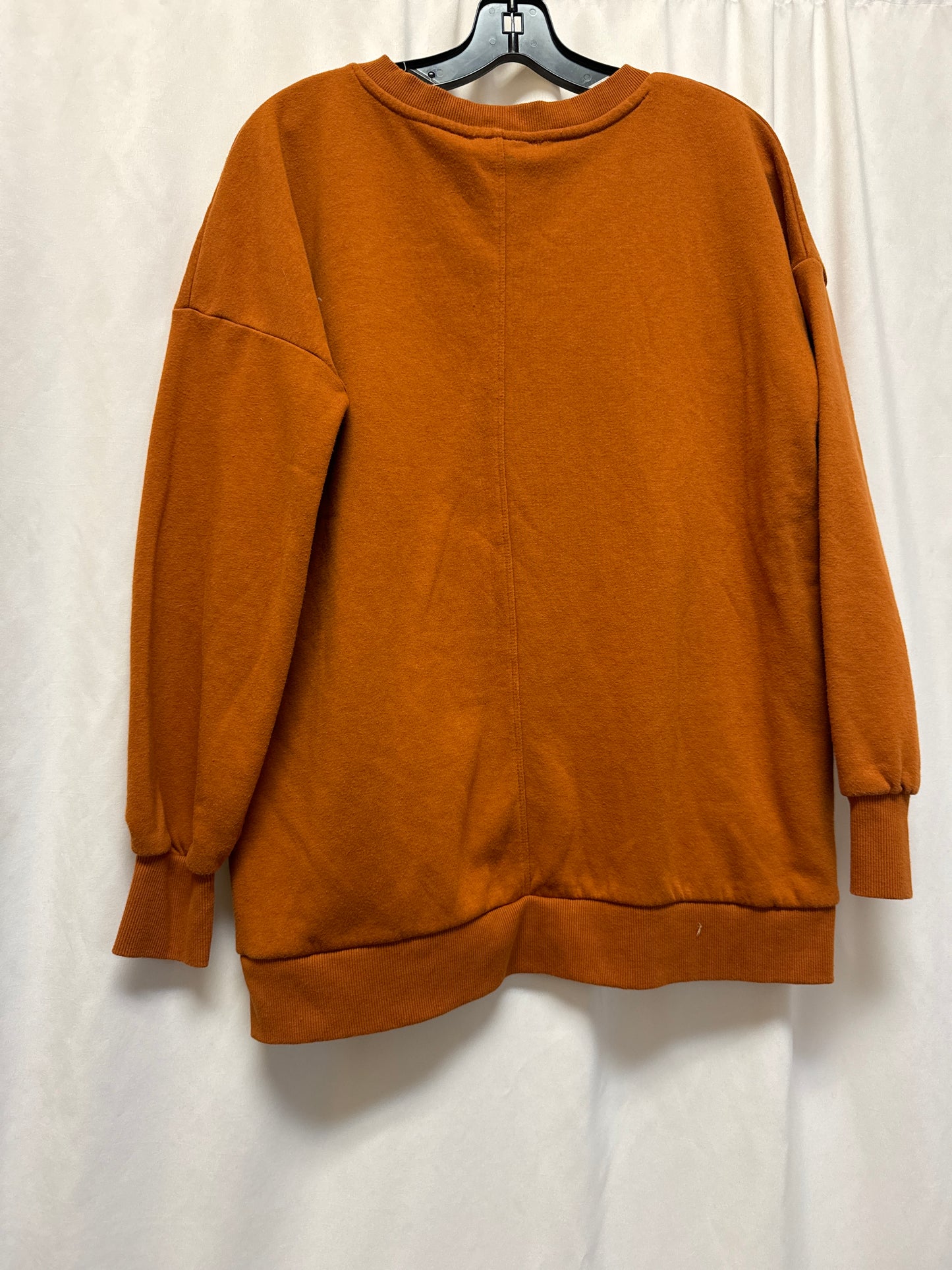 Sweatshirt Crewneck By Zenana Outfitters In Brown, Size: S