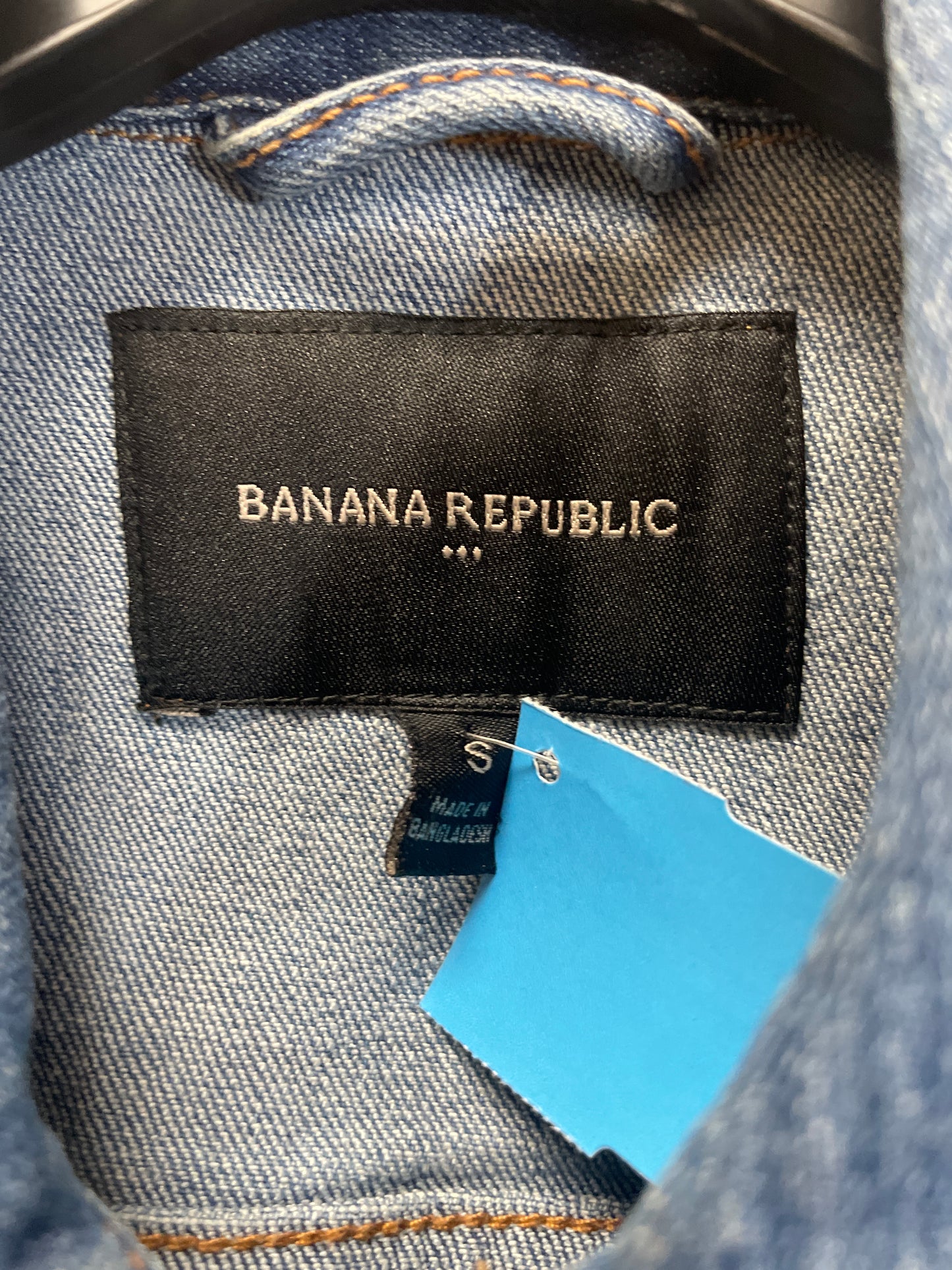 Jacket Denim By Banana Republic In Blue Denim, Size: S