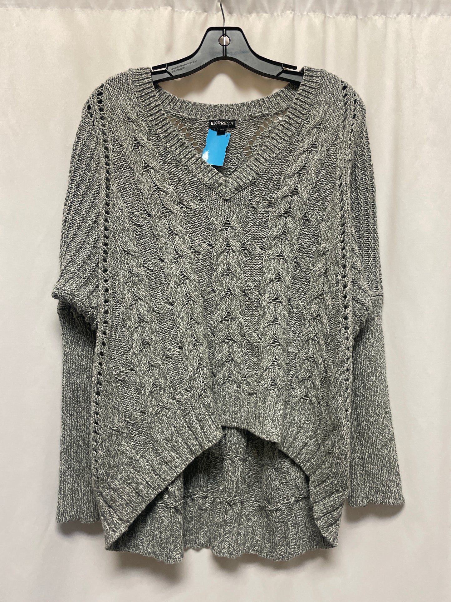 Sweater By Express In Grey, Size: S