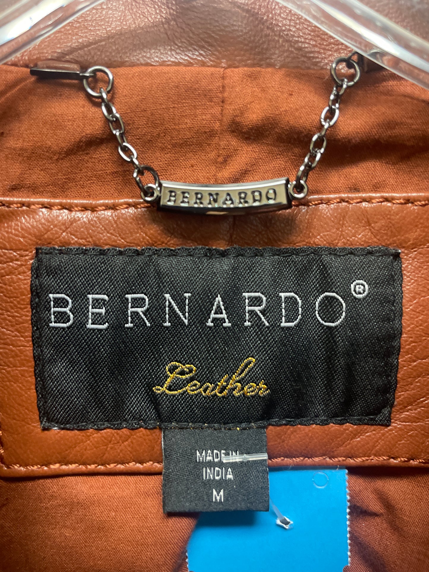 Jacket Leather By Bernardo In Brown, Size: M