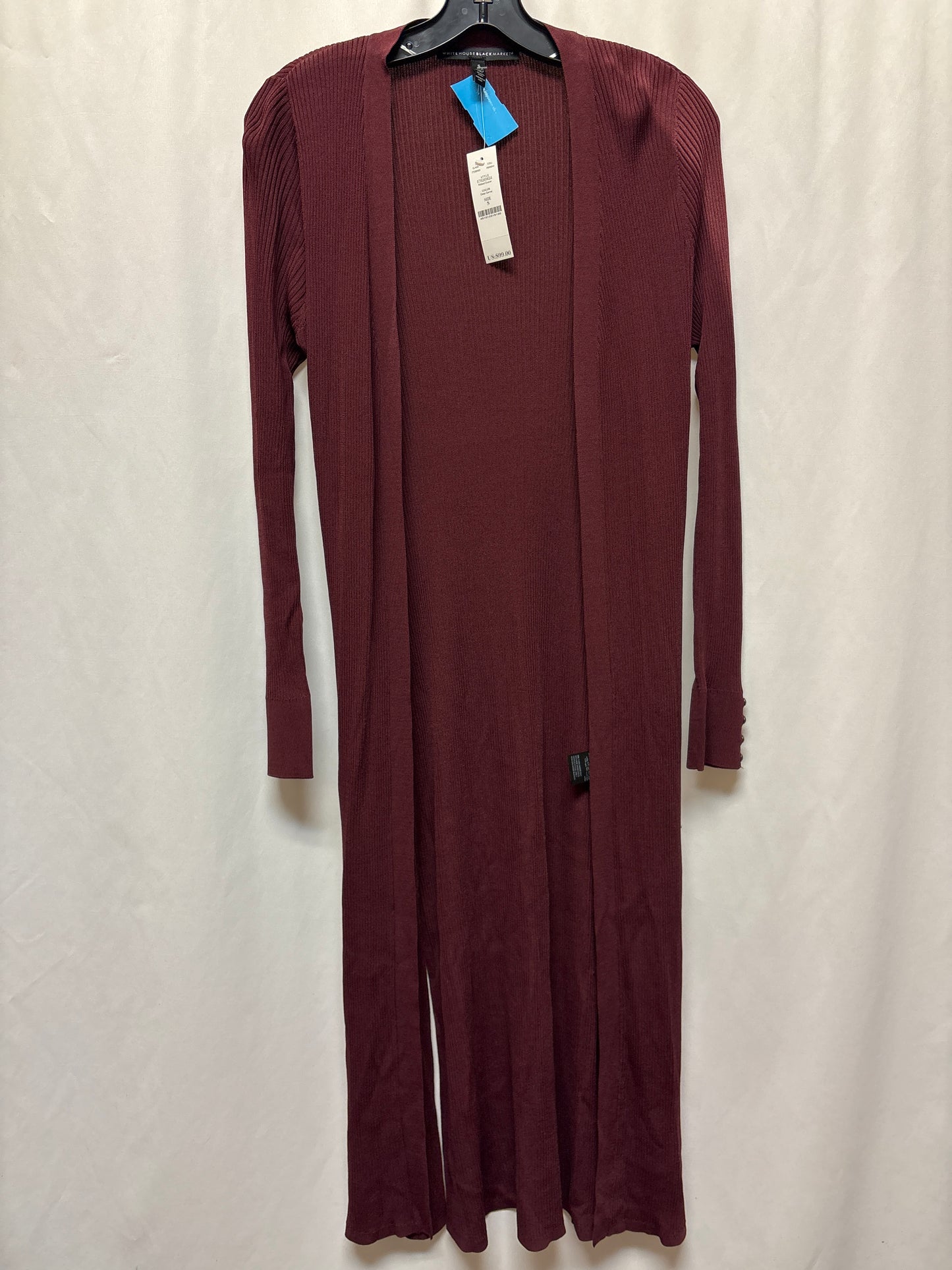 Cardigan By White House Black Market In Maroon, Size: S