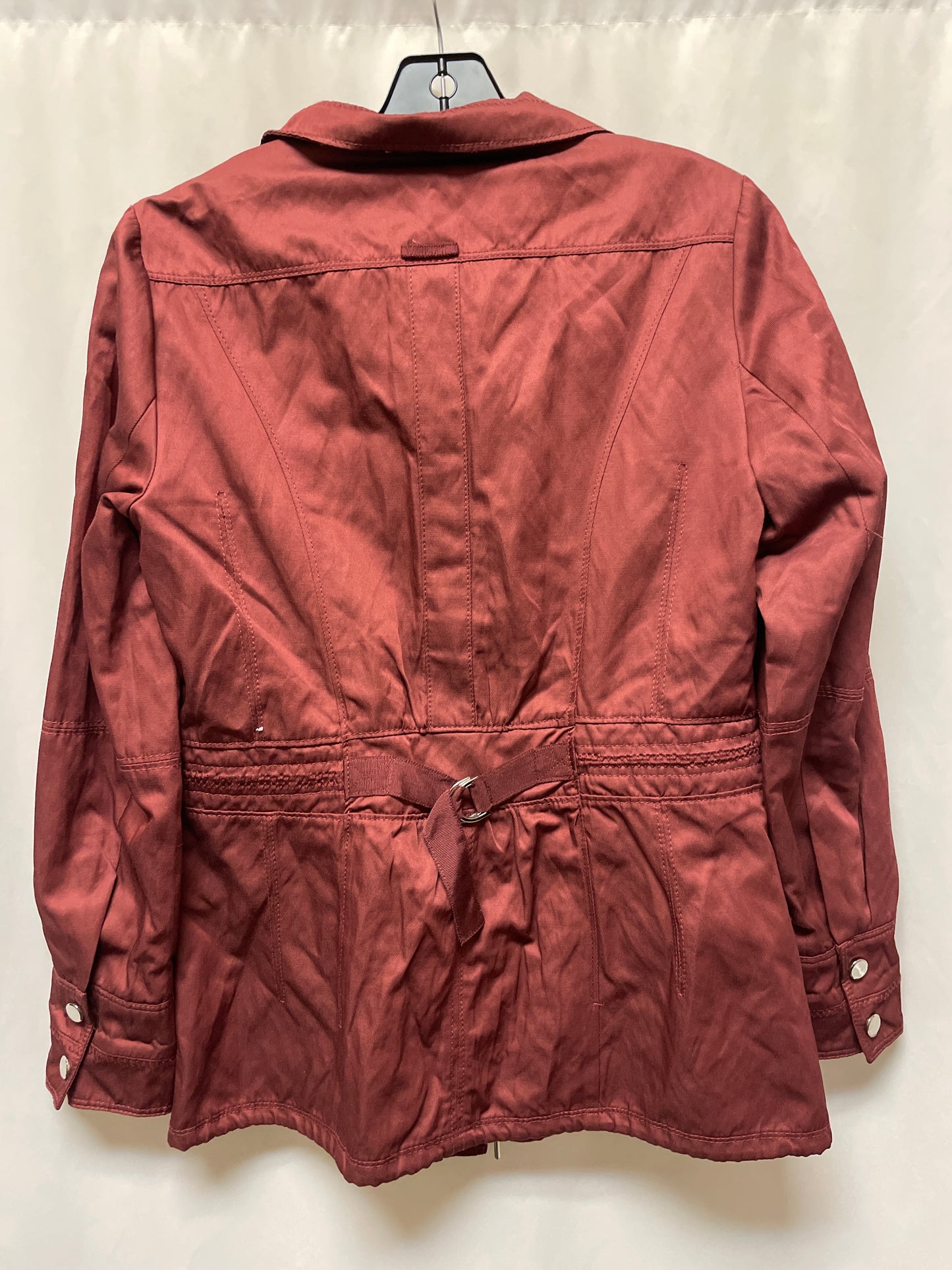 Jacket Utility By White House Black Market In Maroon, Size: S