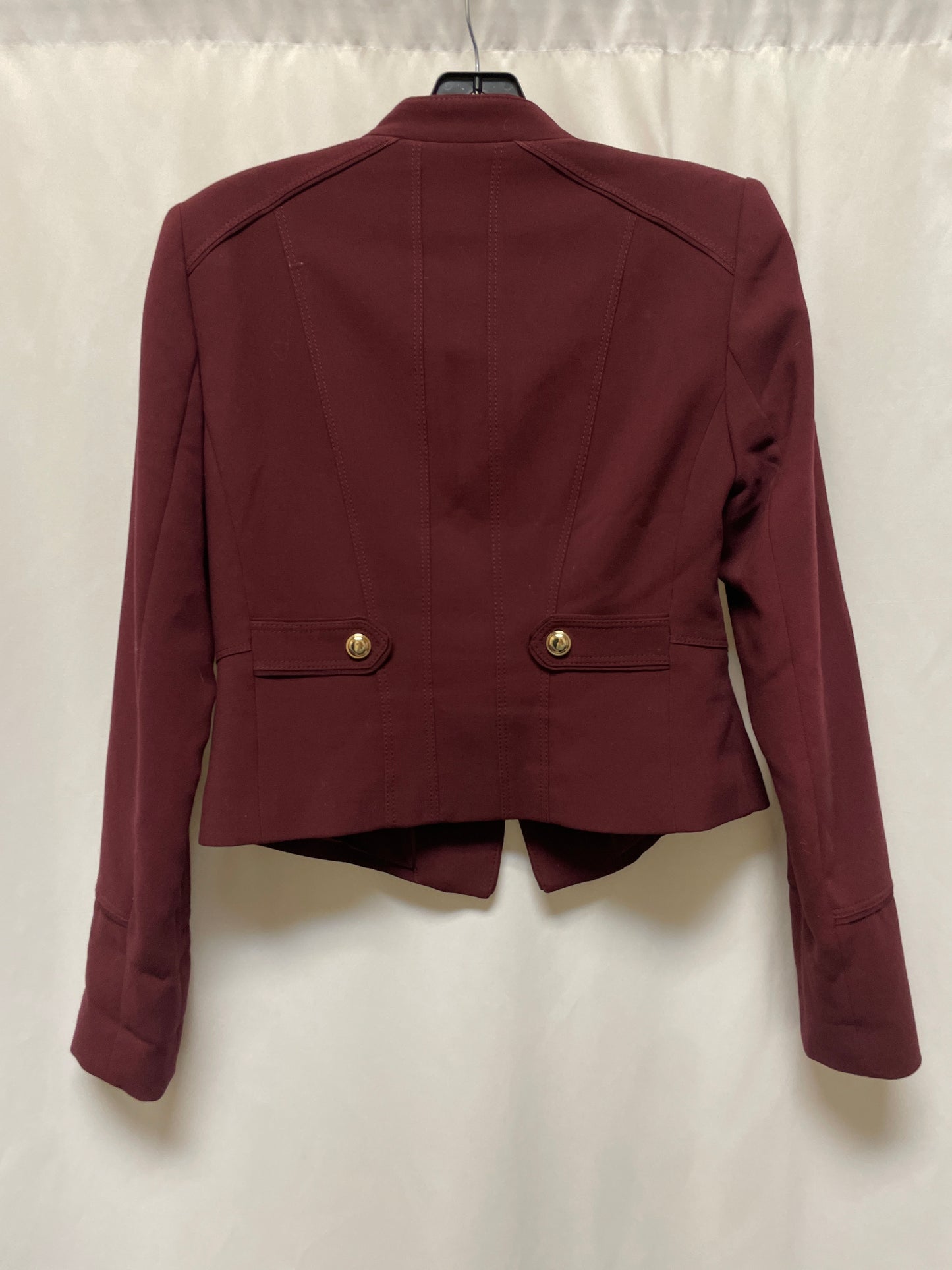 Blazer By White House Black Market In Maroon, Size: Xs