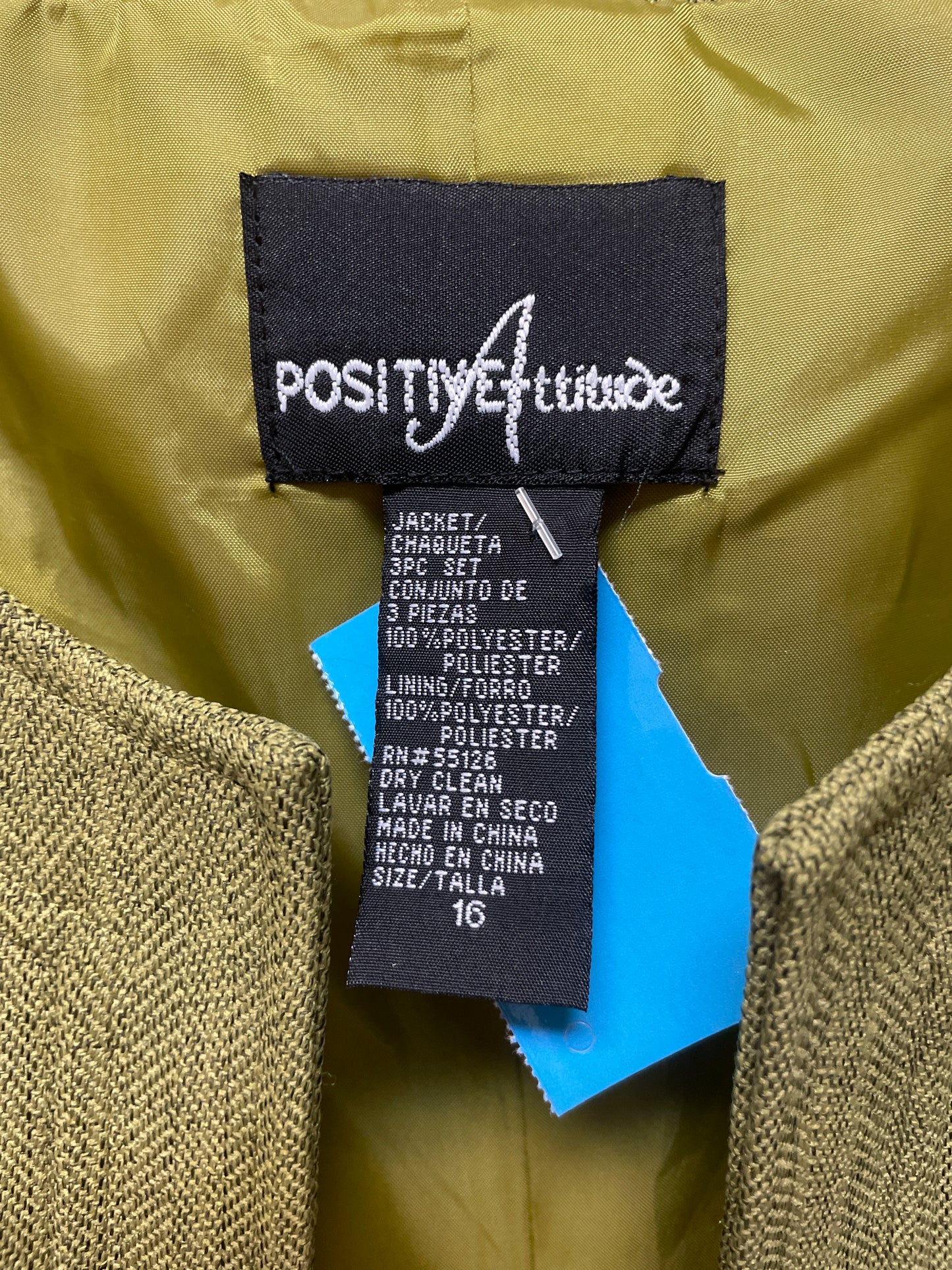 Blazer By Positive Attitude In Green, Size: Xl