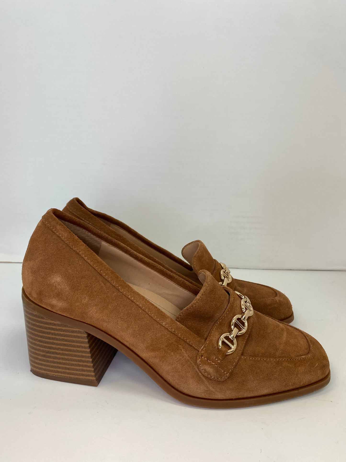 Shoes Heels Block By Alex Marie In Brown, Size: 8.5