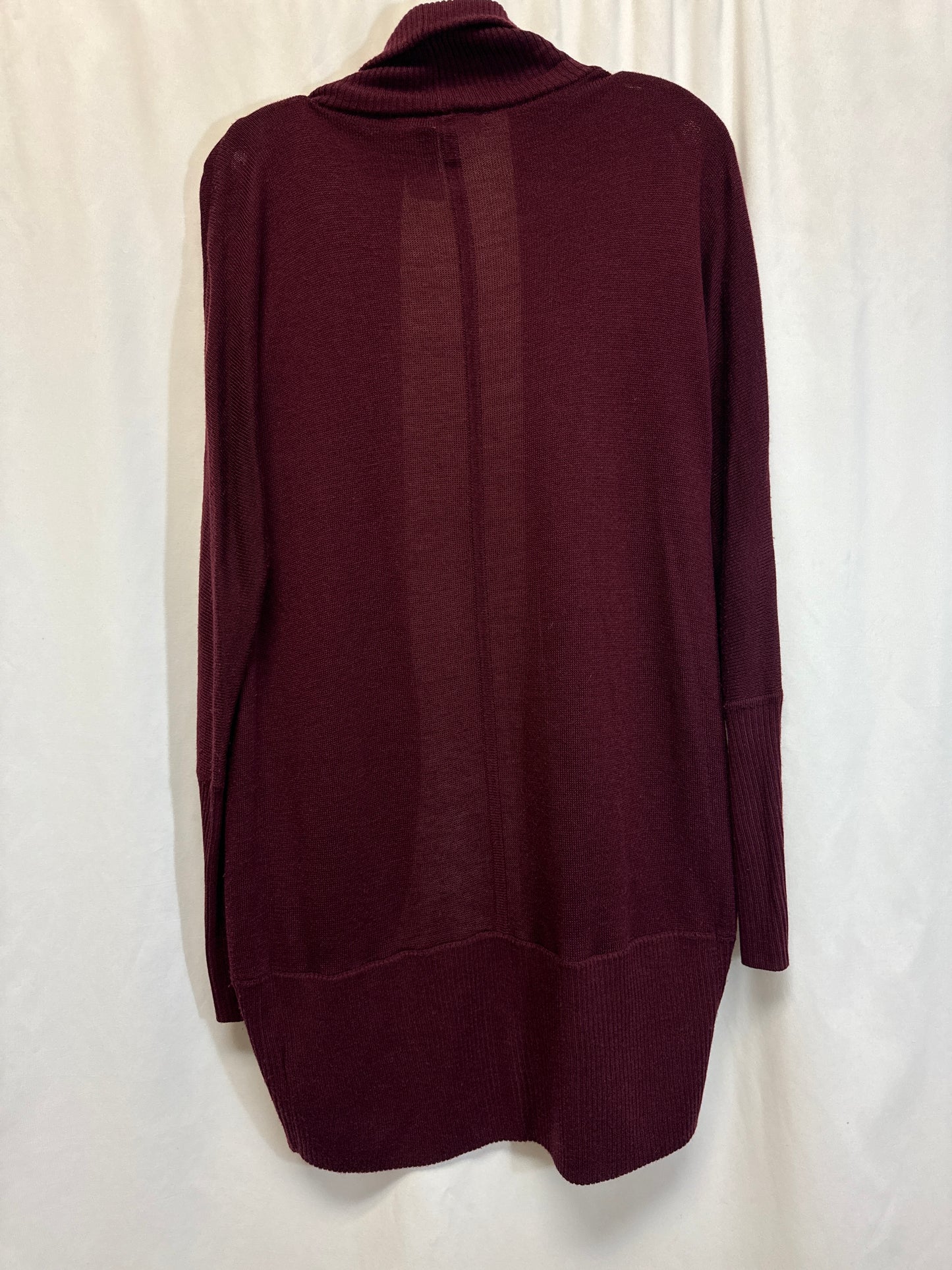 Sweater Cardigan By Rd Style In Maroon, Size: L